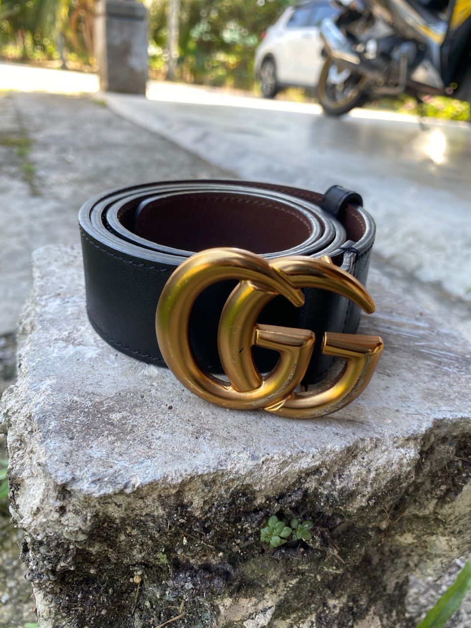 Gucci Gucci GG Marmont belt in black leather Size 32 - 6 Thumbnail
