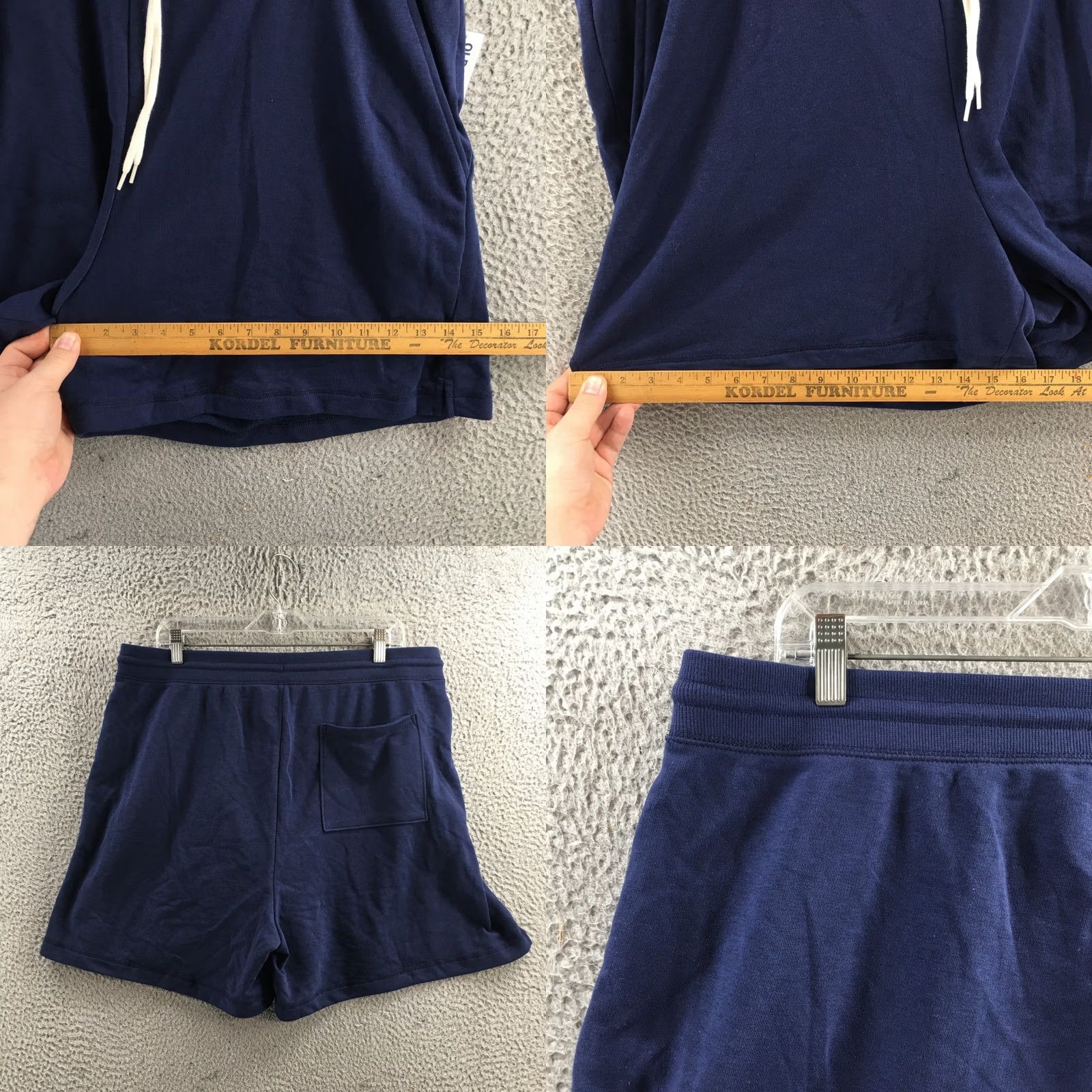 Old Navy Old Navy Sweat Short Mens XL Blue Hi-Rise Drawstring Pocket NEW Size US 36 / EU 52 - 8 Thumbnail