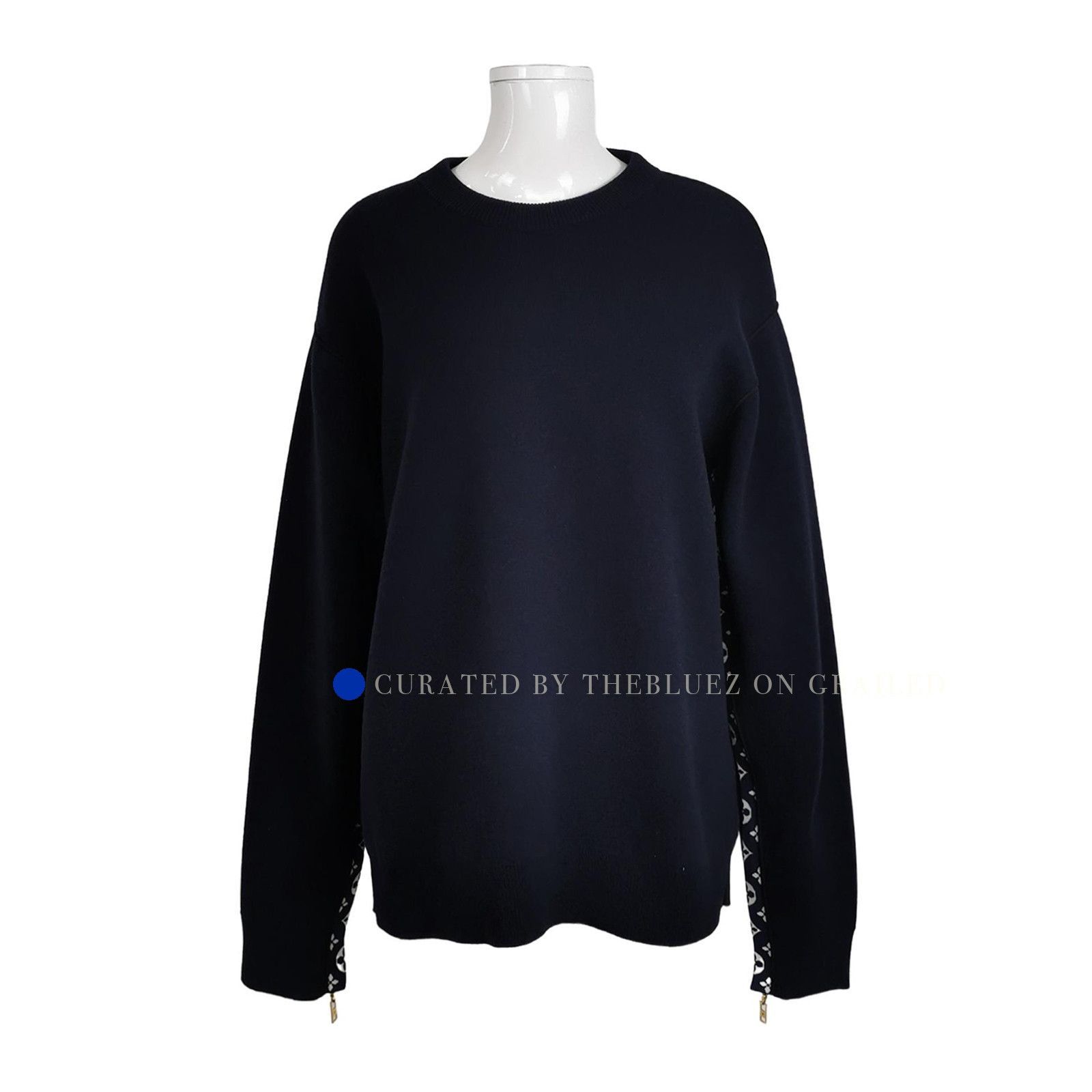 Louis Vuitton Monogram Detail Crewneck Sweater Size US S / EU 44-46 / 1 - 1 Thumbnail