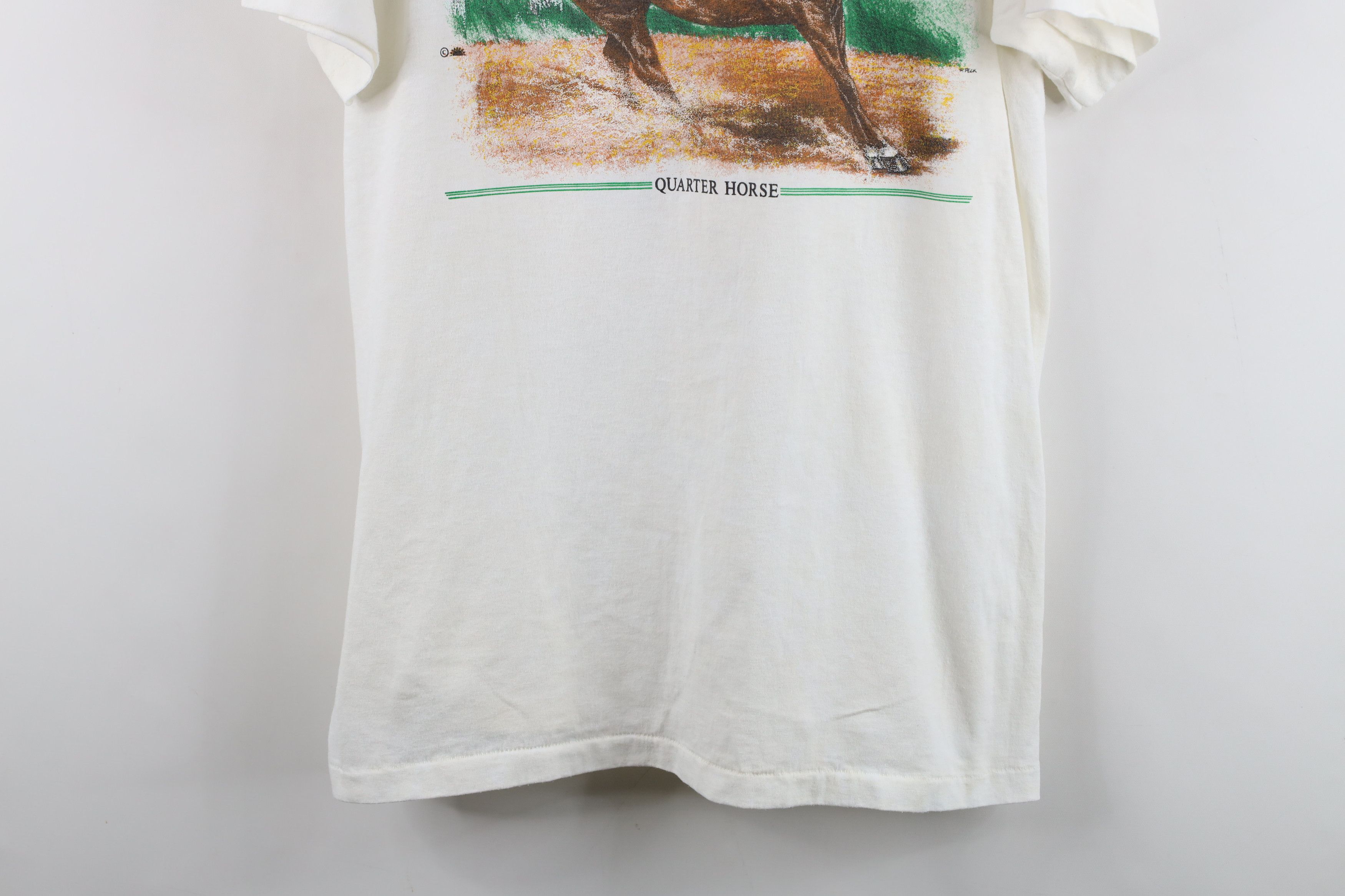 Vintage Vintage 80s 90s Streetwear Horse Equestrian T-Shirt USA Size L / US 10 / IT 46 - 3 Thumbnail