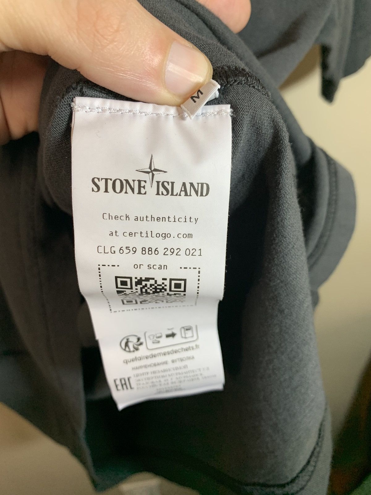 Designer × Stone Island *RARE* New Stone Island Raw Seam Stitched Logo T-Shirt - M Size US M / EU 48-50 / 2 - 7 Thumbnail