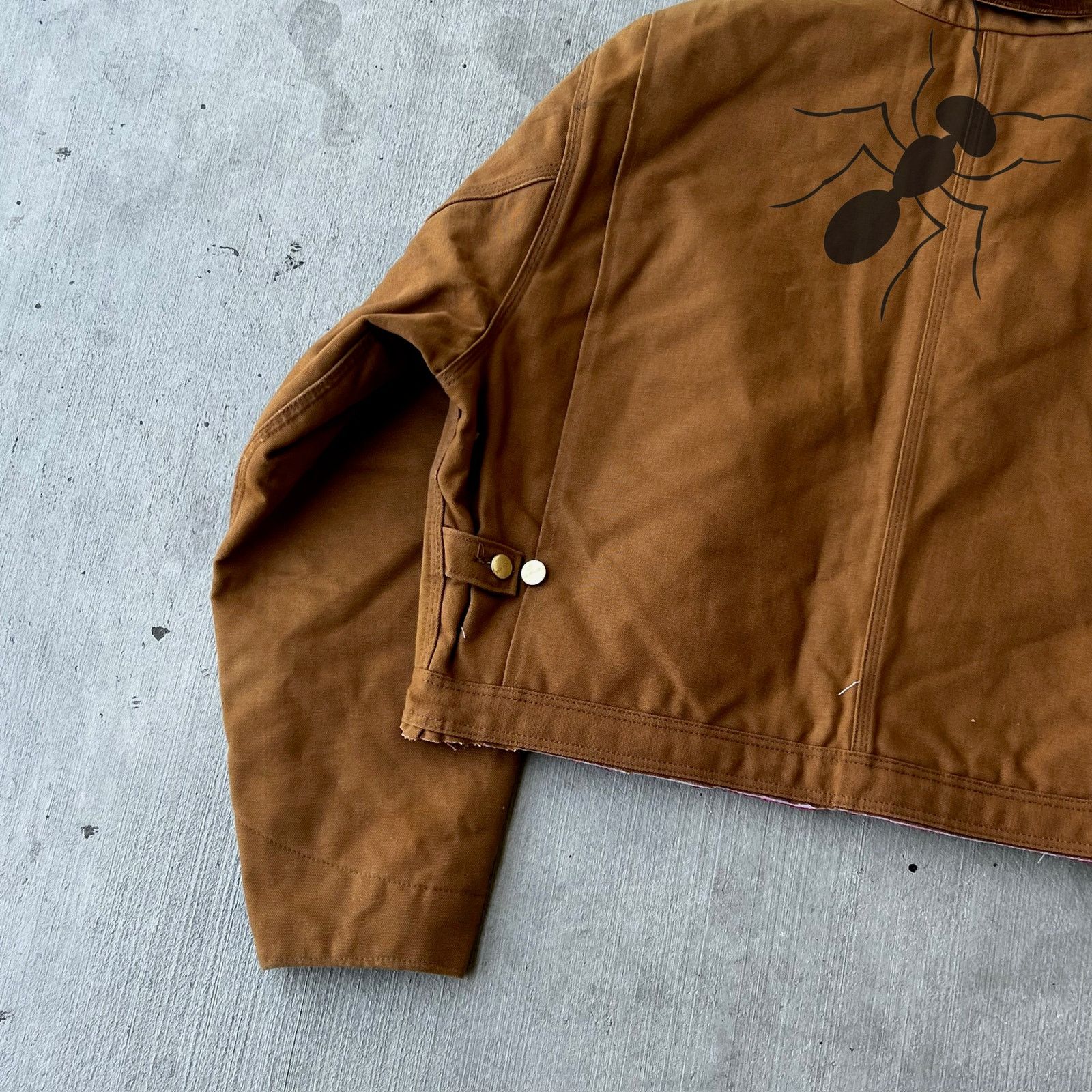 Carhartt × Vintage Carhartt brown cropped Detroit style work wear jacket Size US L / EU 52-54 / 3 - 12 Thumbnail