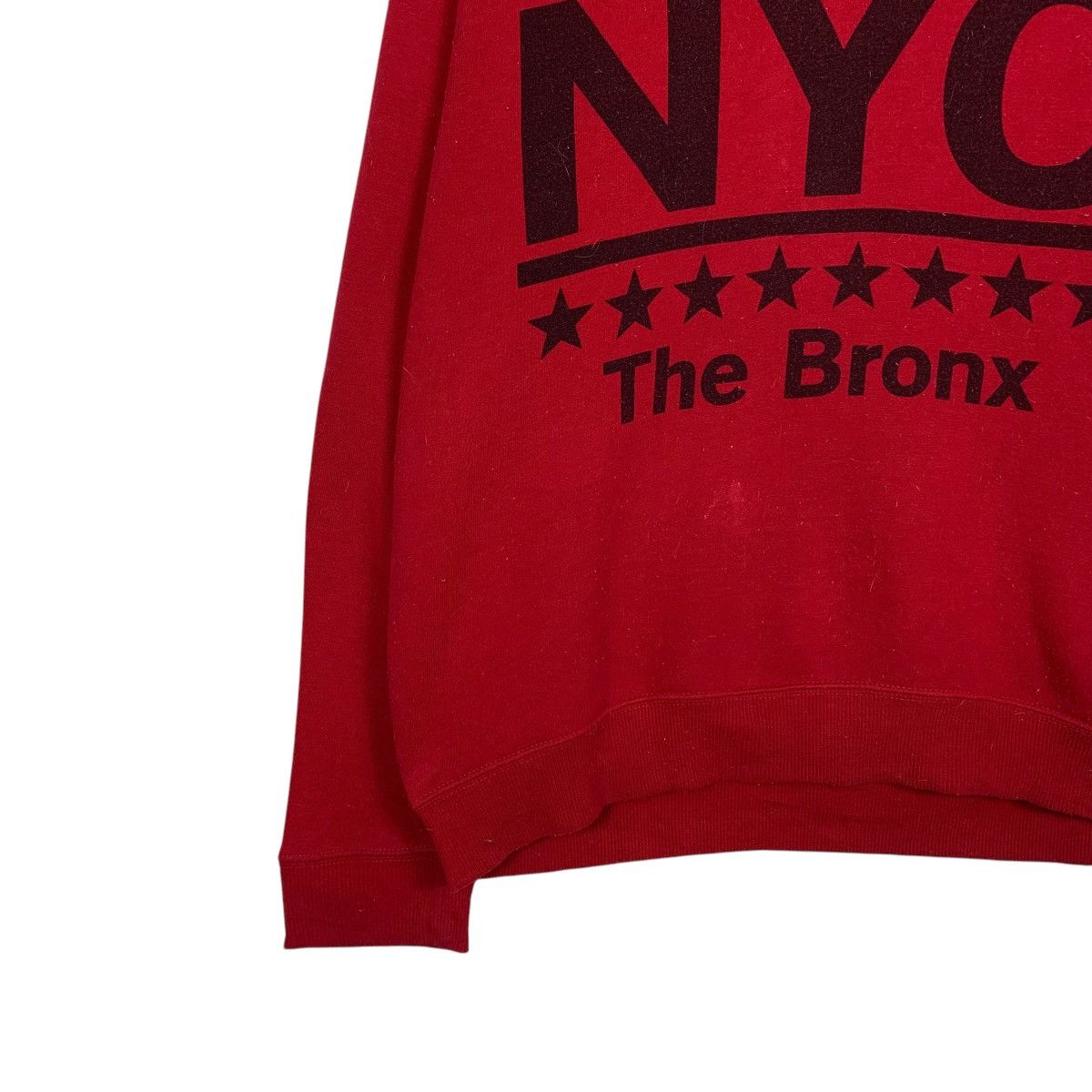 Japanese Brand NYC The Bronx Red Crewneck Sweatshirt Size US L / EU 52-54 / 3 - 3 Thumbnail