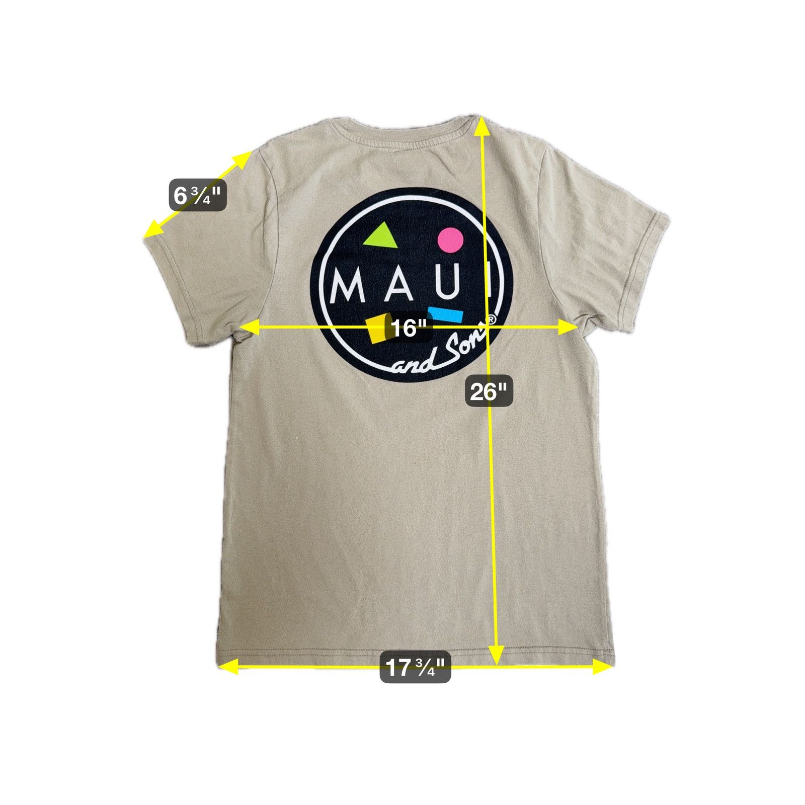 Maui and Sons Maui & Sons T-Shirt S Beige Retro Surf Skate Logo 80s Vibe Size US S / EU 44-46 / 1 - 2 Thumbnail