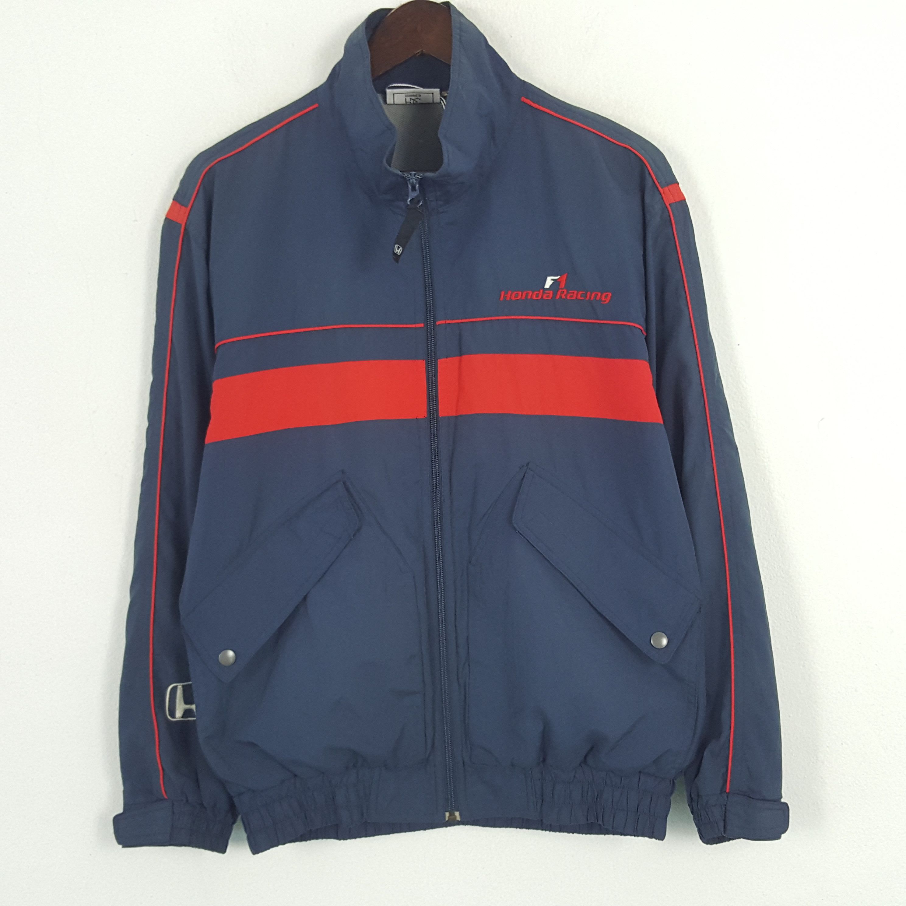 Honda × Japanese Brand × Vintage Vintage Honda Racing Windbreaker Jacket Size US L / EU 52-54 / 3 - 3 Thumbnail