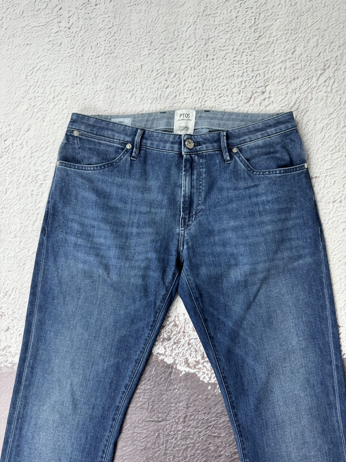 PT Torino PT05 Pantalone Torino soul slim fit blue cropped denim jeans Size US 32 / EU 48 - 8 Thumbnail