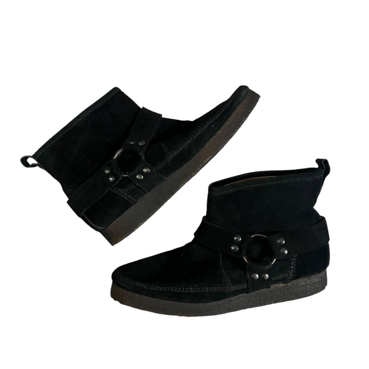 Number (N)ine Number nine suede engineer harness boots Size US 10 / EU 43 - 2 Thumbnail