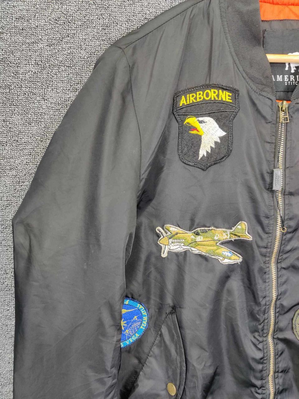 American Stitch Vintage American Stitch MA-1 Bomber Flight Jacket Size US L / EU 52-54 / 3 - 6 Thumbnail