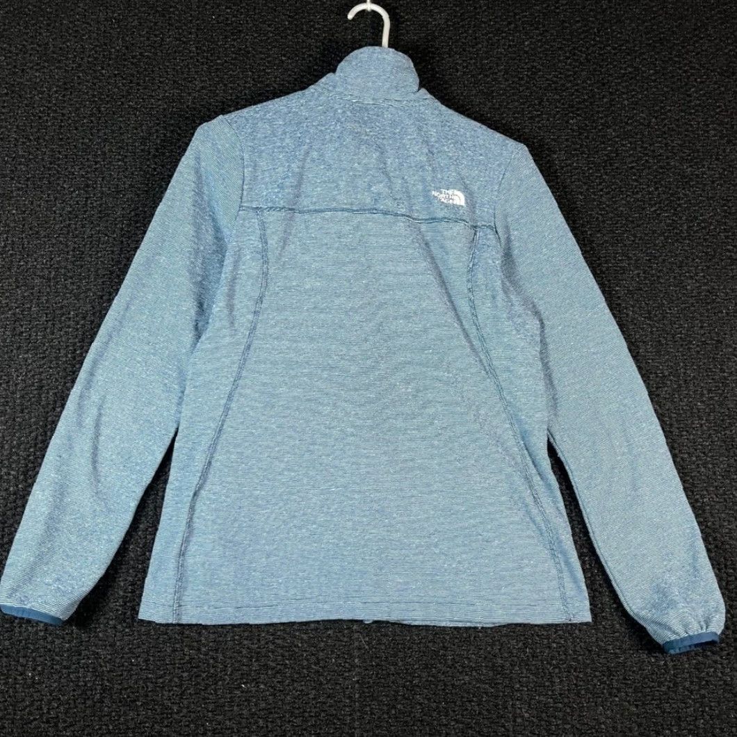 The North Face The North Face Womens Medium Blue Striped Full Zip Fleece Jacket Size M / US 6-8 / IT 42-44 - 5 Thumbnail