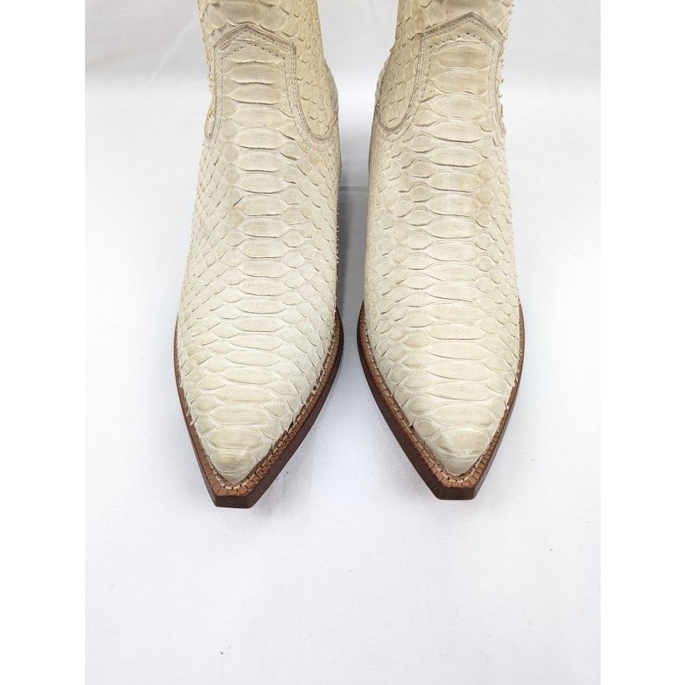 Saint Laurent Paris o1rshd1 Lukas 40 Zip Boots in Cream Size US 9 / EU 42 - 13 Thumbnail