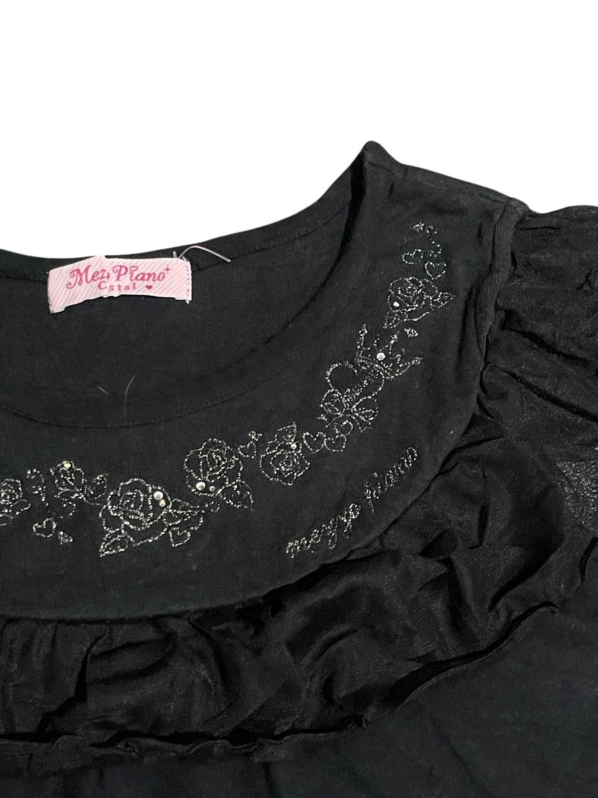 Angel Blue Mezzo Piano Crystal Coquette Baby Tees Size S / US 4 / IT 40 - 4 Thumbnail