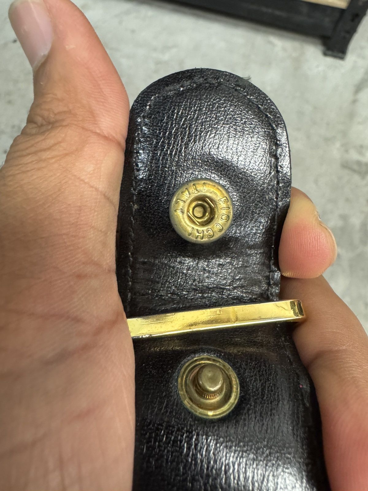 Gucci Rare Vintage Gucci Belt Gold Maroon leather 38 Size ONE SIZE - 3 Thumbnail