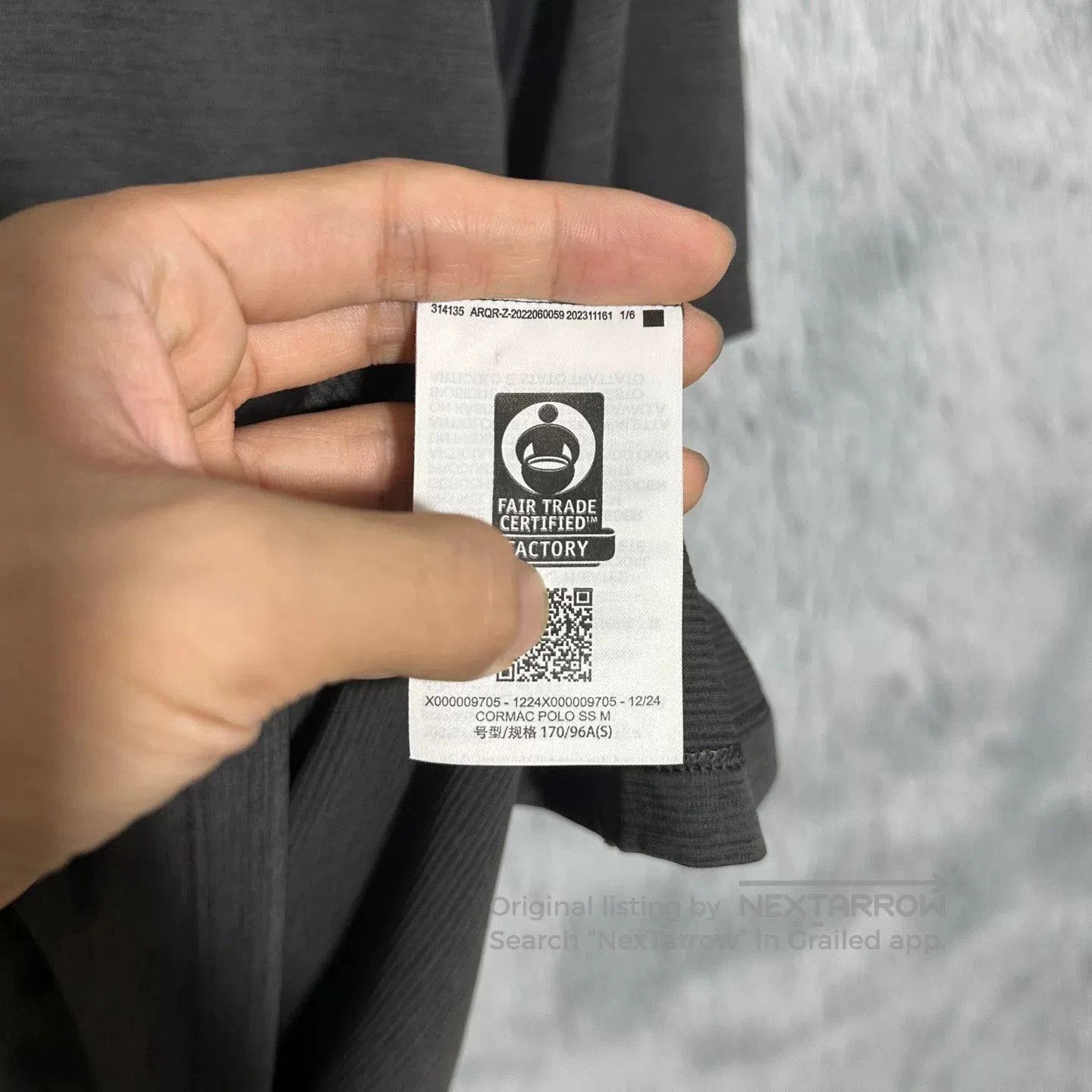 Arc'teryx Arcteryx Cormac Polo Short Sleeve Black Gray. Size US S / EU 44-46 / 1 - 5 Thumbnail