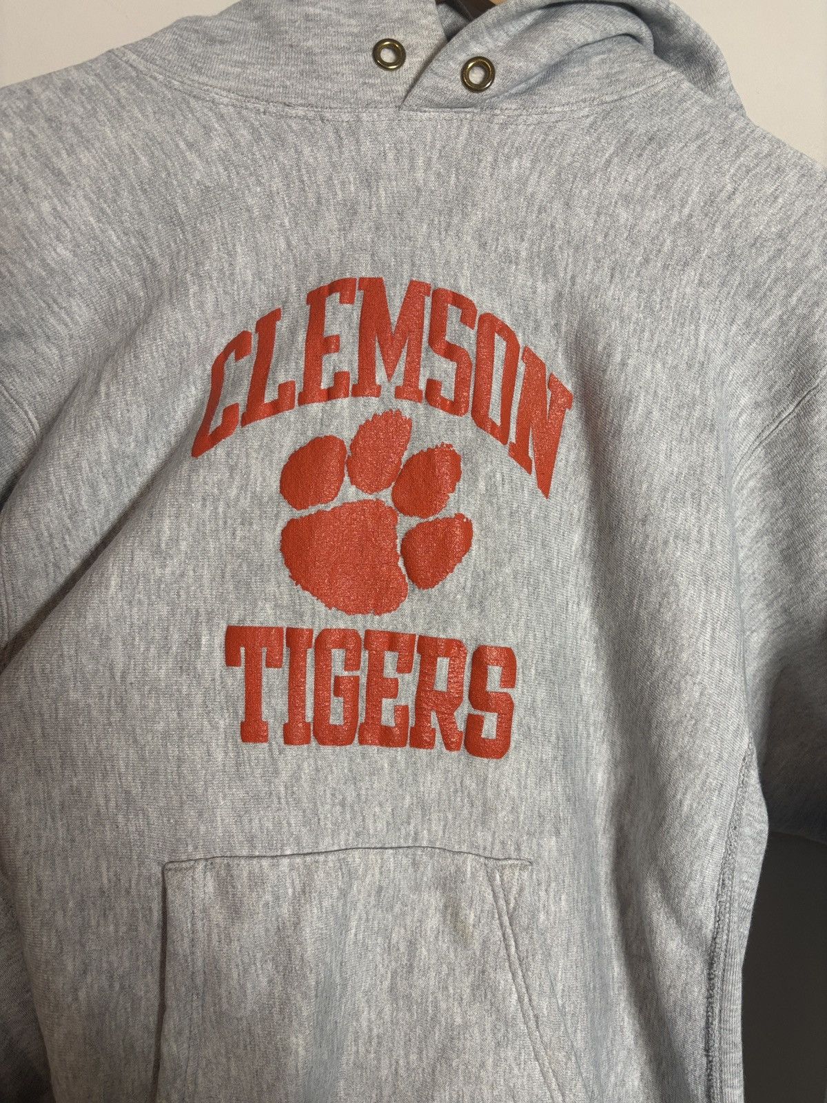 Champion VTG Champion Reverse Weave Clemson Tigers Hoodie USA 80s XL Size US XL / EU 56 / 4 - 2 Thumbnail
