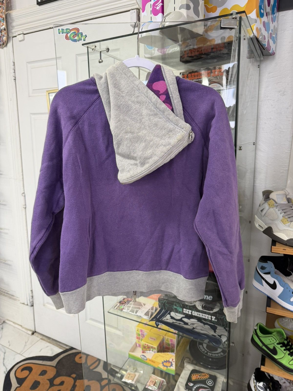 Bape Bape 2006 Fleece Zip Up (Purple) Size US S / EU 44-46 / 1 - 2 Thumbnail