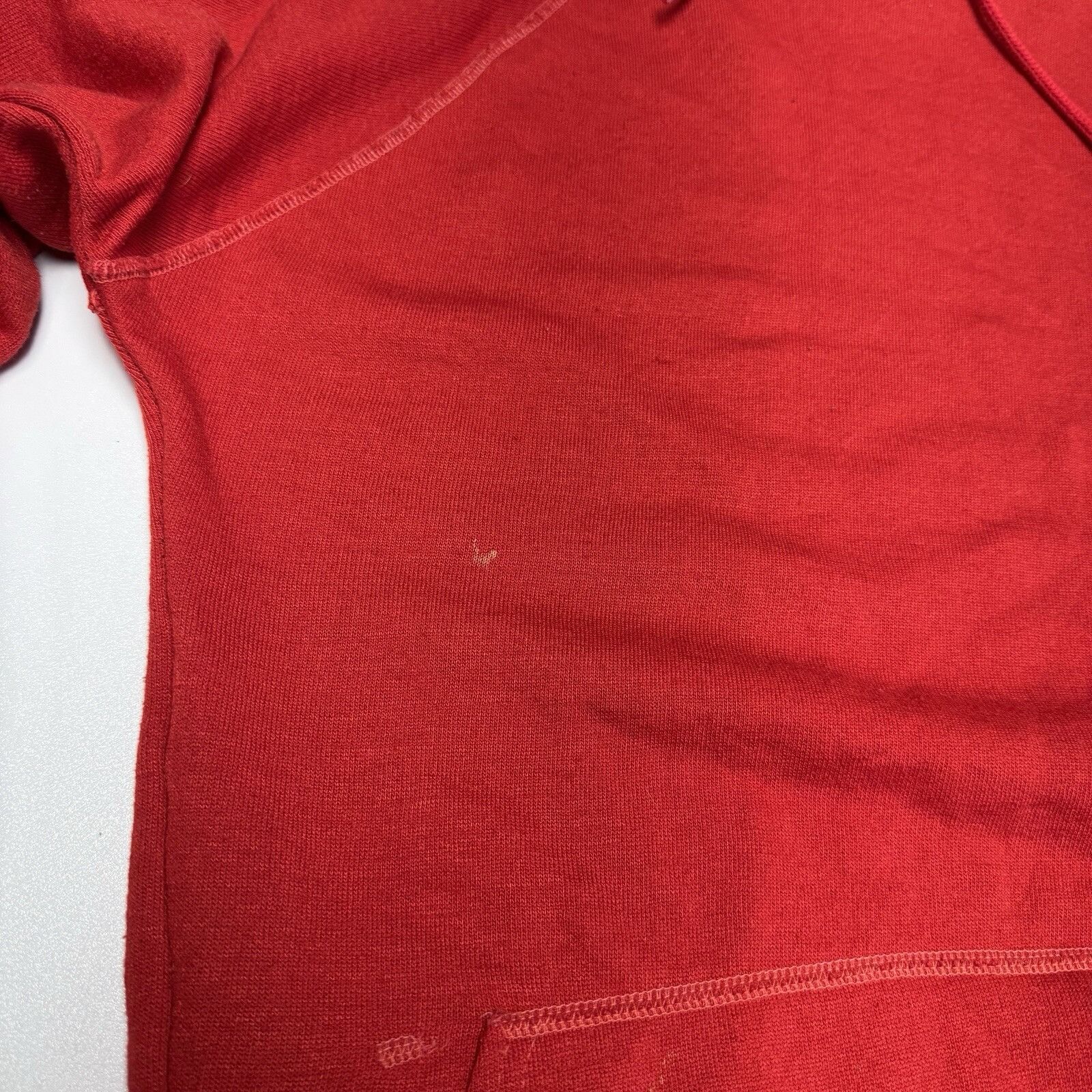 Vintage Vintage 70s 80s Sweat Hoodie Adult S/M Red Sweatshirt Size US M / EU 48-50 / 2 - 5 Thumbnail
