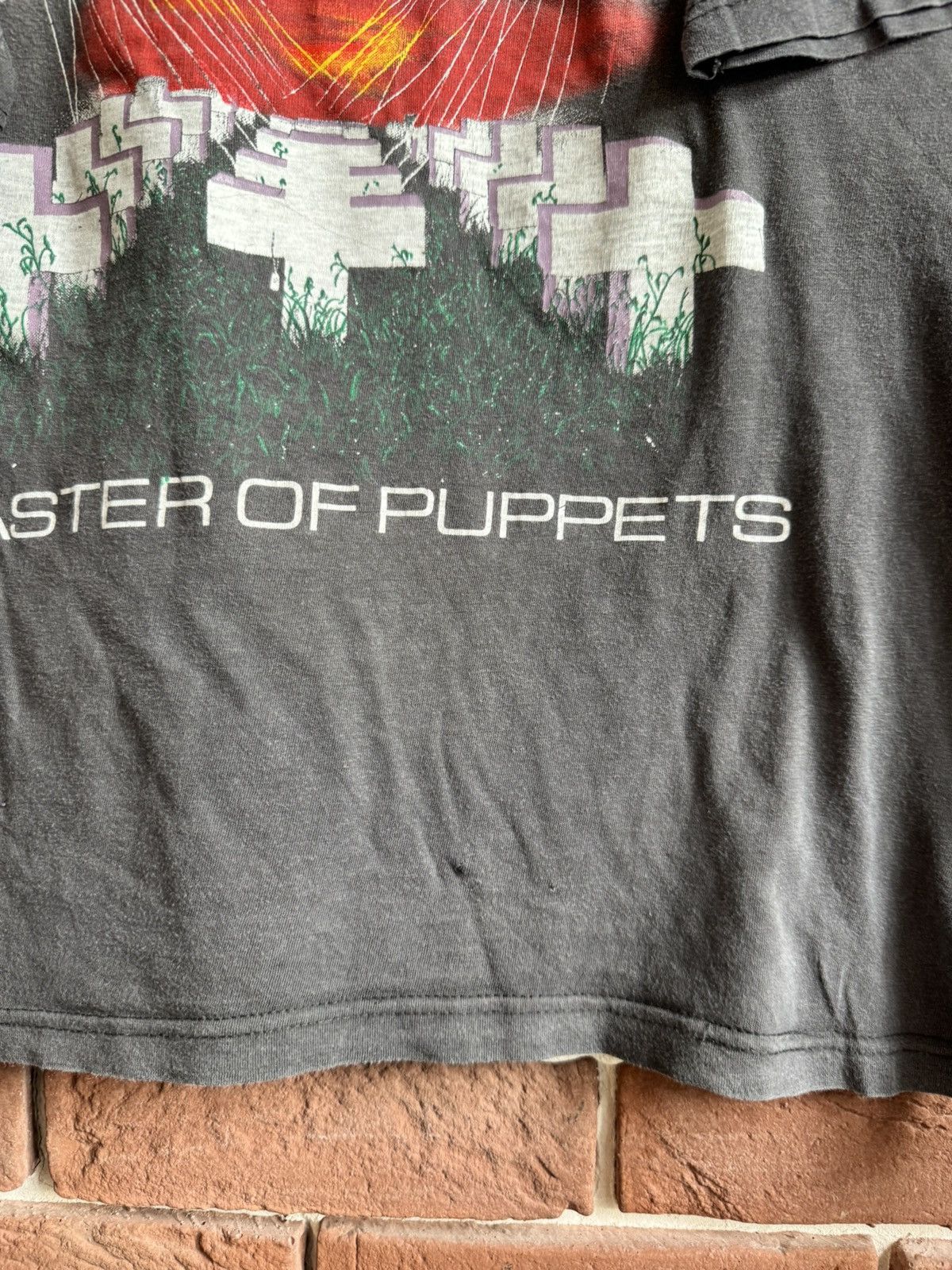 Band Tees Metallica Damage Master Of Puppets Band 90s Vintage T-Shirt Size US L / EU 52-54 / 3 - 4 Thumbnail