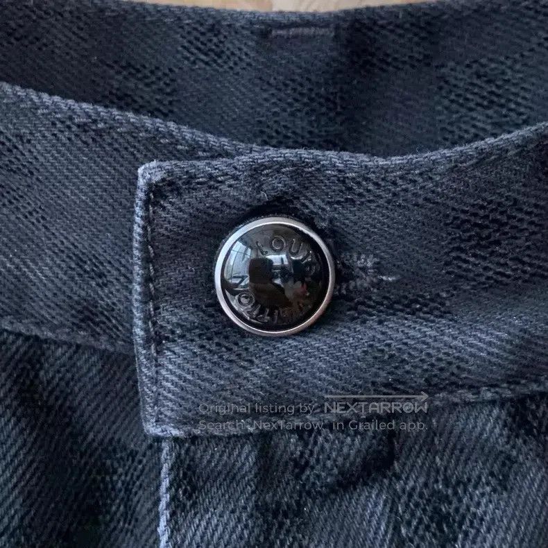 Louis Vuitton Louis Vuitton SS25 Damier flocked checkerboard jeans Size US 36 / EU 52 - 3 Thumbnail
