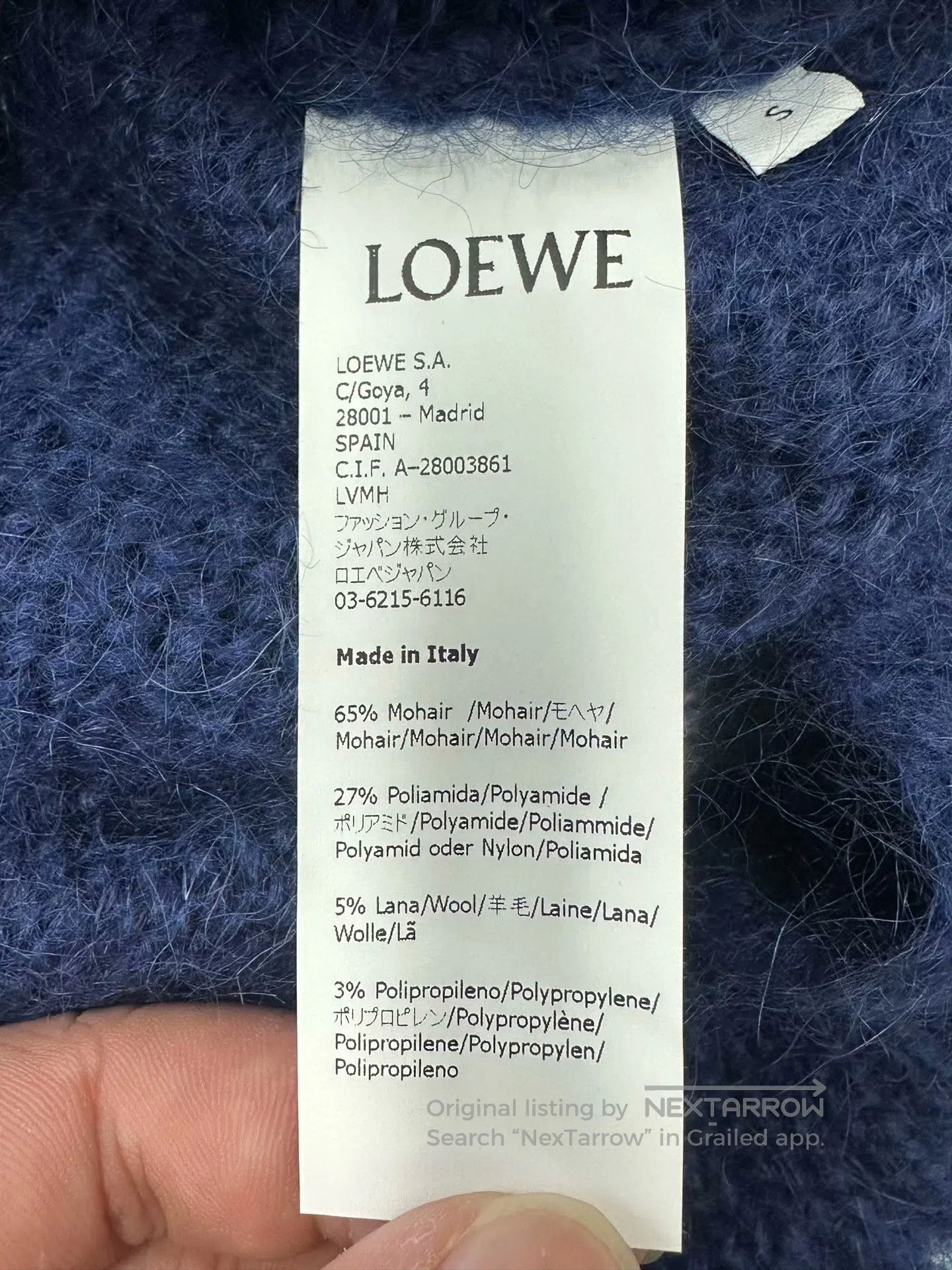 Loewe Loewe Blue Polar Bear Wool Knit Cardigan| Size US S / EU 44-46 / 1 - 3 Thumbnail