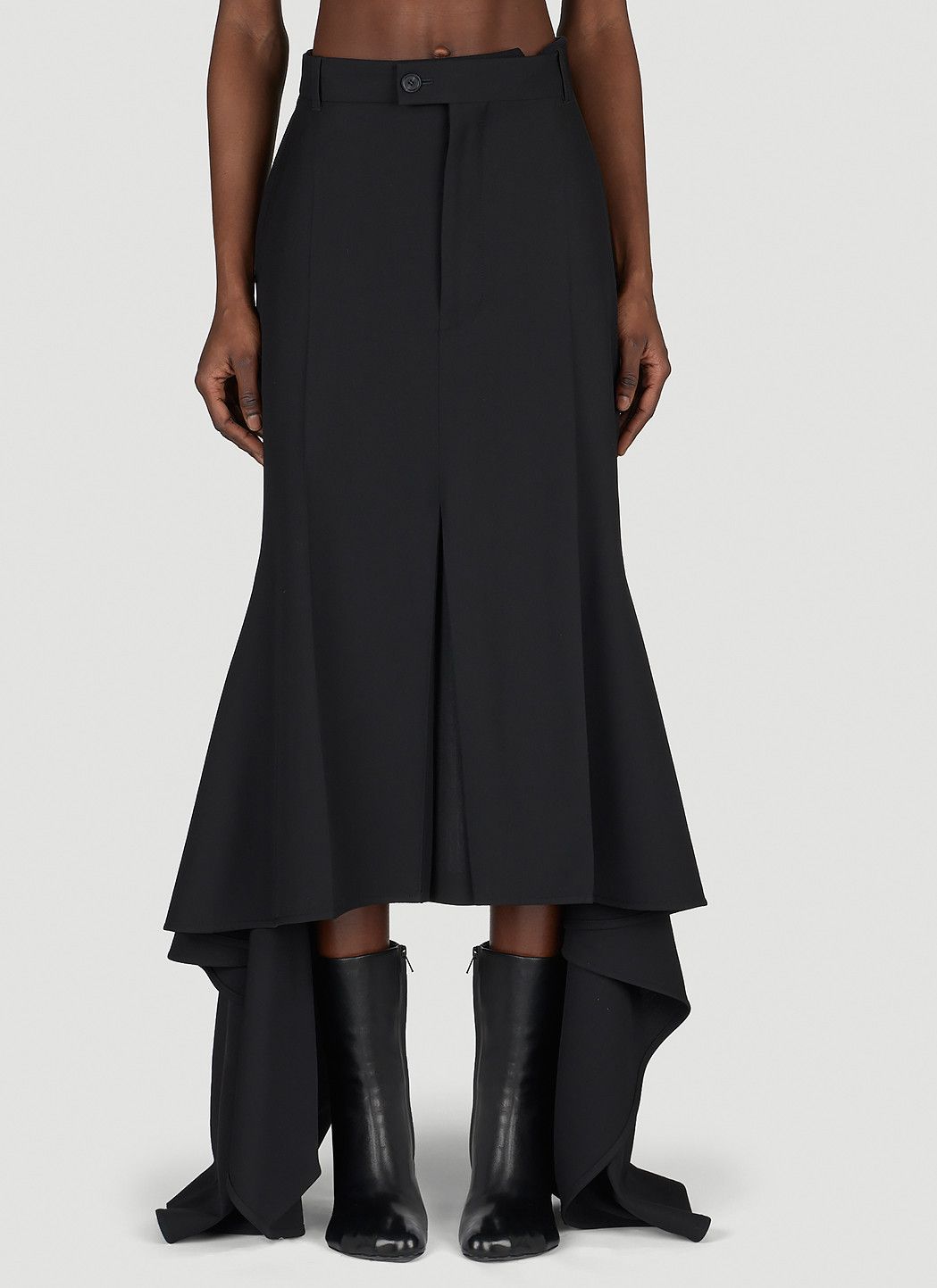Balenciaga Godet Draped Skirt Size 34" / US 12 / IT 48 - 1 Thumbnail