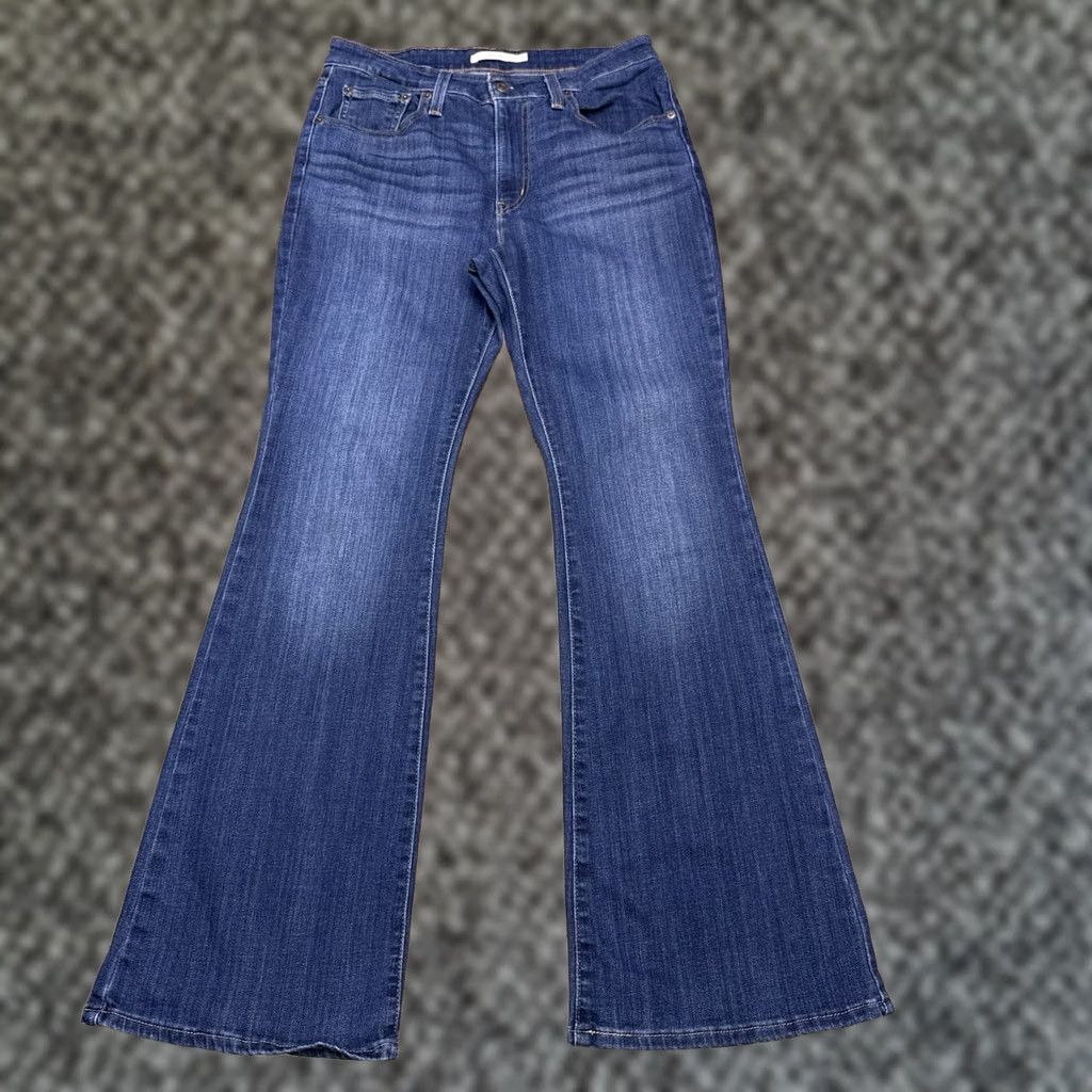 Levi's Levi's 726 Jeans Womens 31 Mid Rise Stretch 32 Inseam Denim Blue Flared 5-Pocket Size 24" / US 00 / IT 34 - 1 Thumbnail
