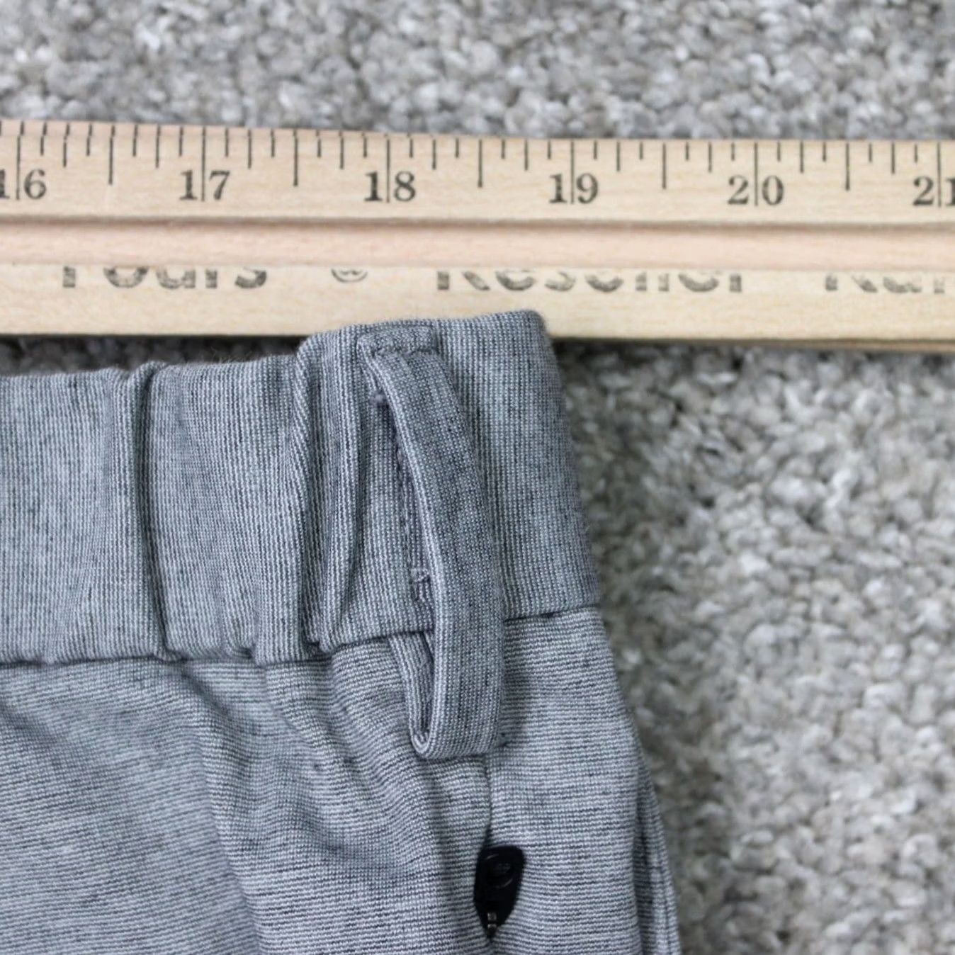 Banana Republic Banana Republic Shorts Men 38 Heather Gray 9" Luxe City Short Drawstring Stretch Chino Casual Workwear Pocket Zipper Logo Size US 38 / EU 54 - 6 Thumbnail