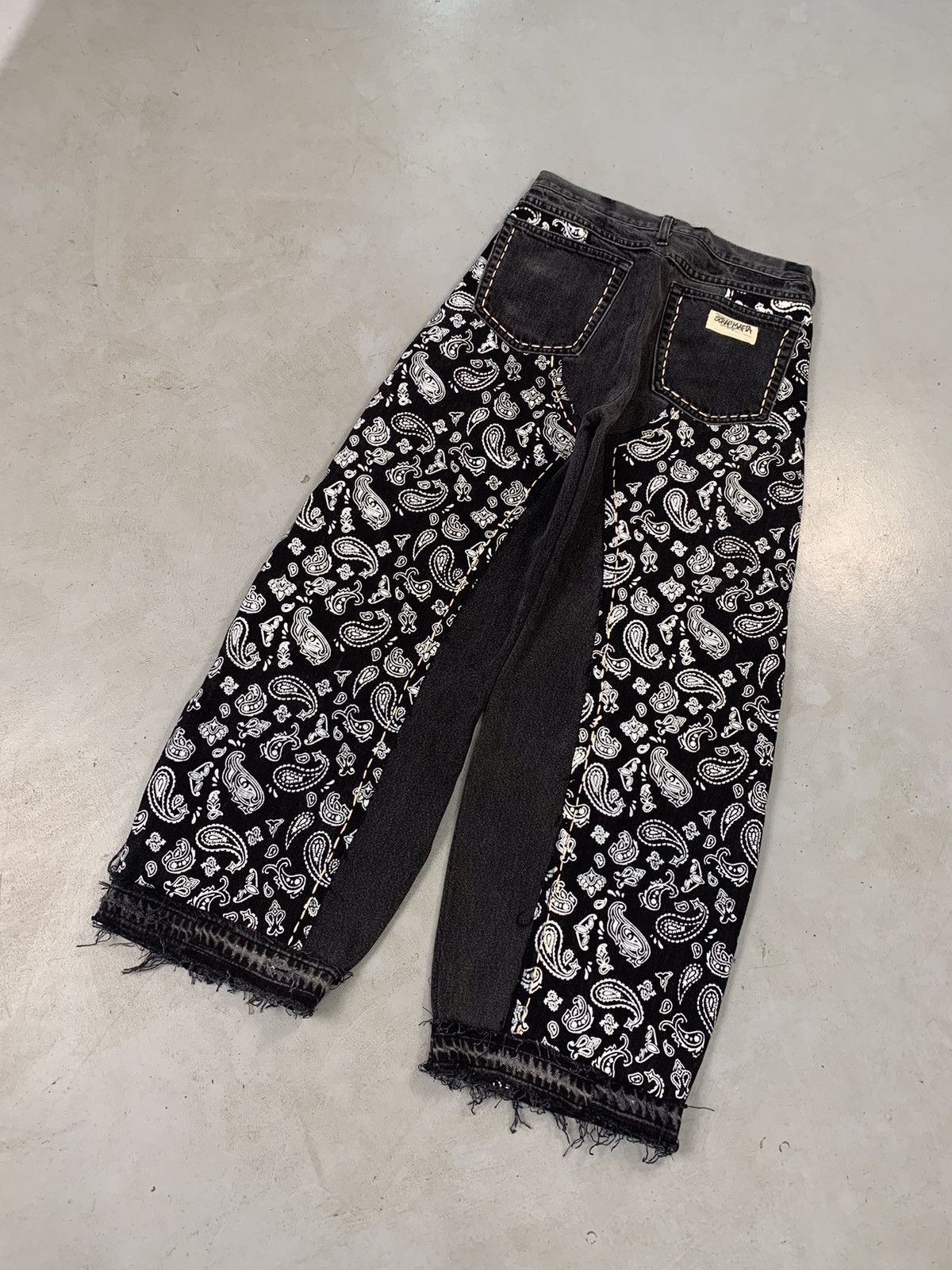 Levi's upcycled bandana patch baggy fit denim Size US 30 / EU 46 - 1 Thumbnail
