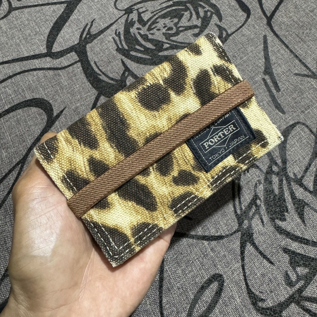 Porter Head Porter Leopard Card Holder Wallet Size ONE SIZE - 4 Thumbnail