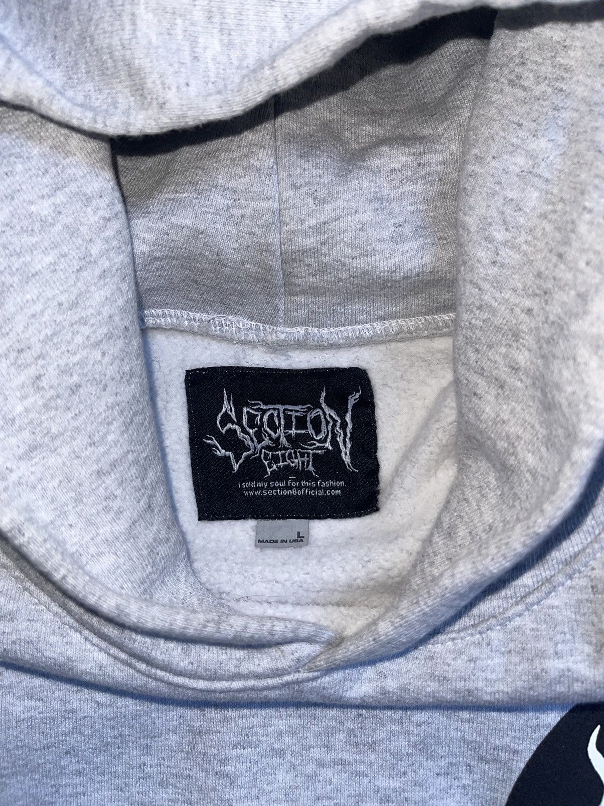 Section 8 Section 8 Grey Hoodie Size US L / EU 52-54 / 3 - 3 Thumbnail