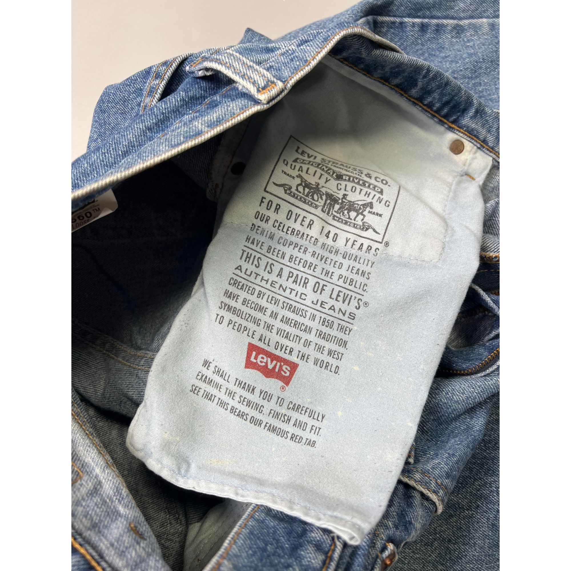 Levi's Levi’s 560 Made in USA Loose Fit Denim Jeans Pants (Y1034) Size US 32 / EU 48 - 14 Thumbnail