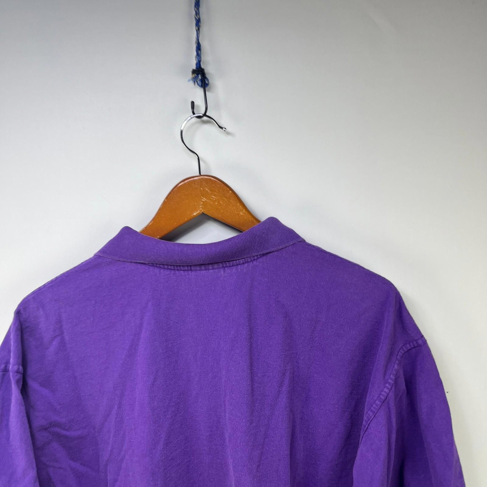 Nike Vintage 90s Nike Golf Swoosh Polo Purple Shirt XL Size US XL / EU 56 / 4 - 8 Thumbnail