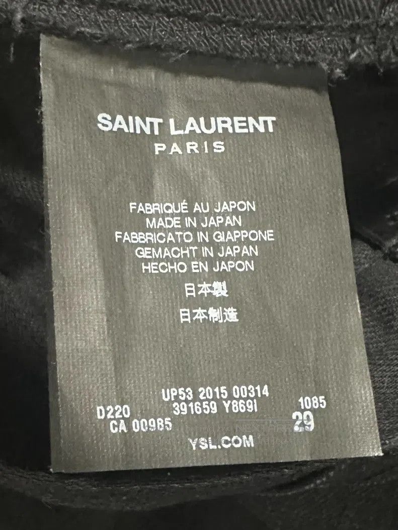Saint Laurent Paris Saint Laurent Paris Slash Destroyed Denim Jeans Size US 29 - 5 Thumbnail