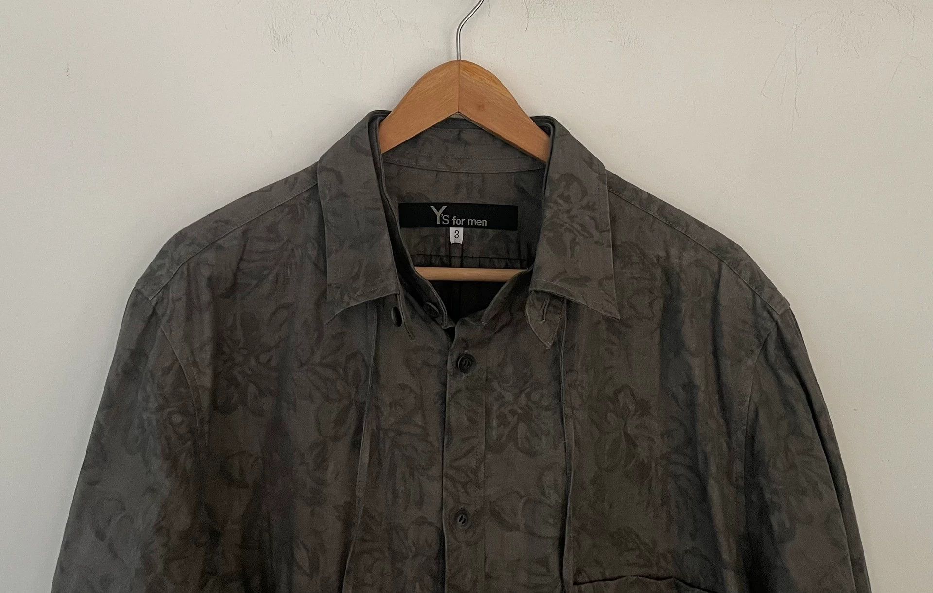 Yohji Yamamoto Yohji Yamamoto Y's for Men Floral Ribbon Shirt Size US M / EU 48-50 / 2 - 3 Thumbnail