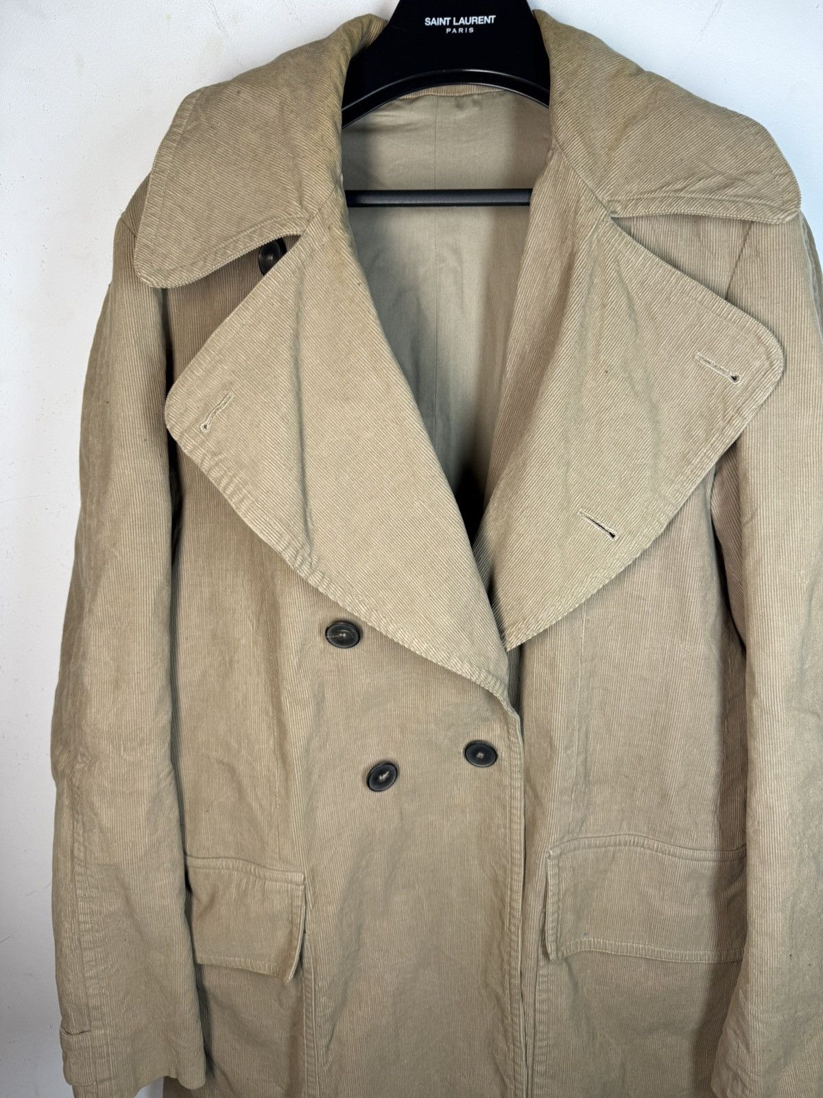 Yves Saint Laurent Corduroy YSL Jacket Italy Rive Gauche Double Breasted Size US L / EU 52-54 / 3 - 17 Thumbnail