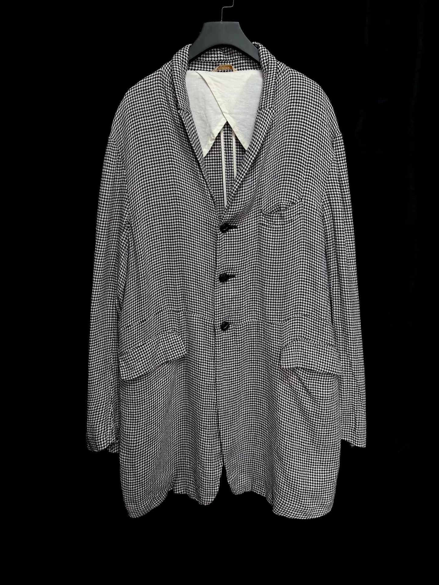 Arts & Science Arts & Sciences Silk-Linen Plaid Jacket Horn Buttons Size US L / EU 52-54 / 3 - 1 Thumbnail