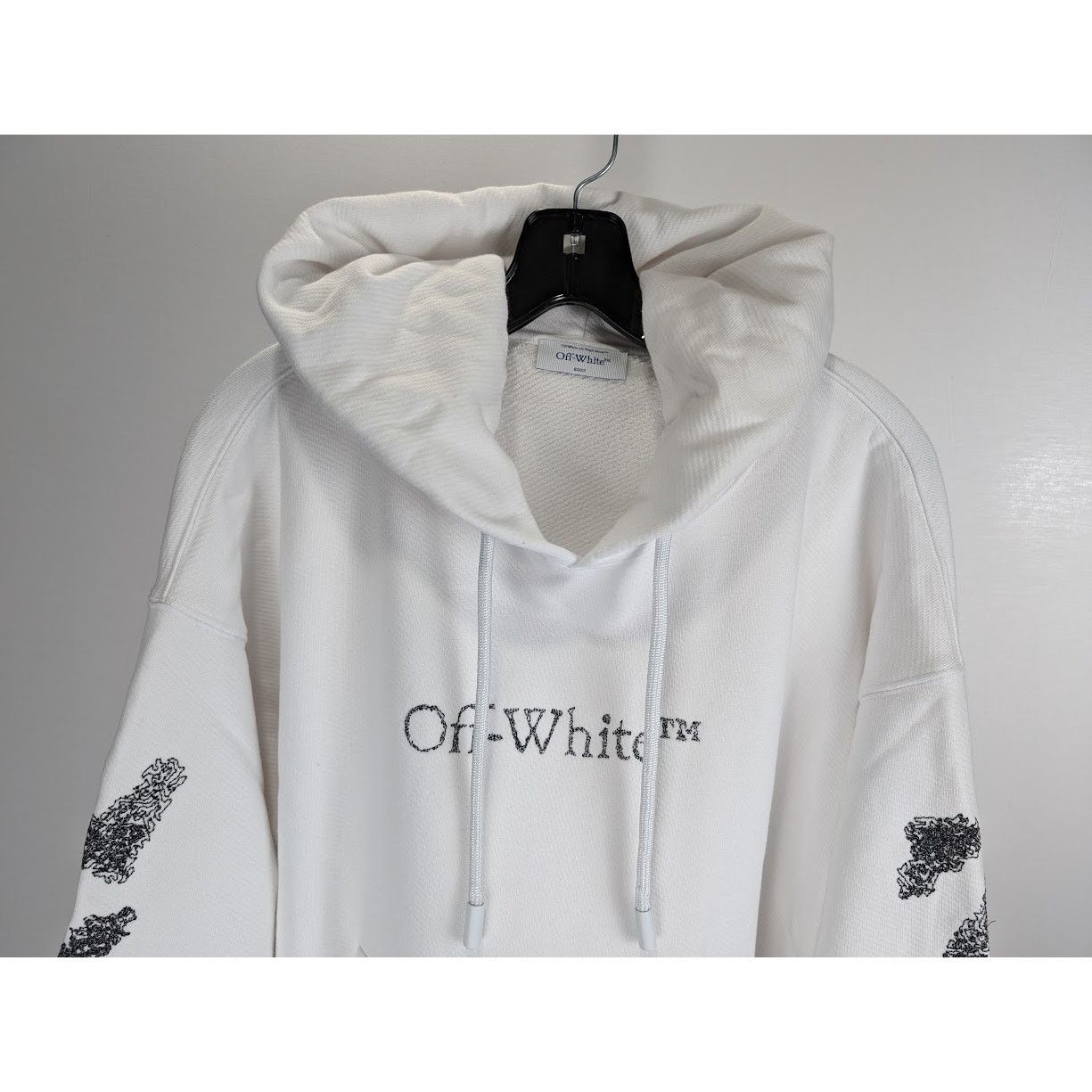 Off-White o1rshd1 Diags Bit Book Skate Hoodie in White/Black Size US M / EU 48-50 / 2 - 4 Thumbnail