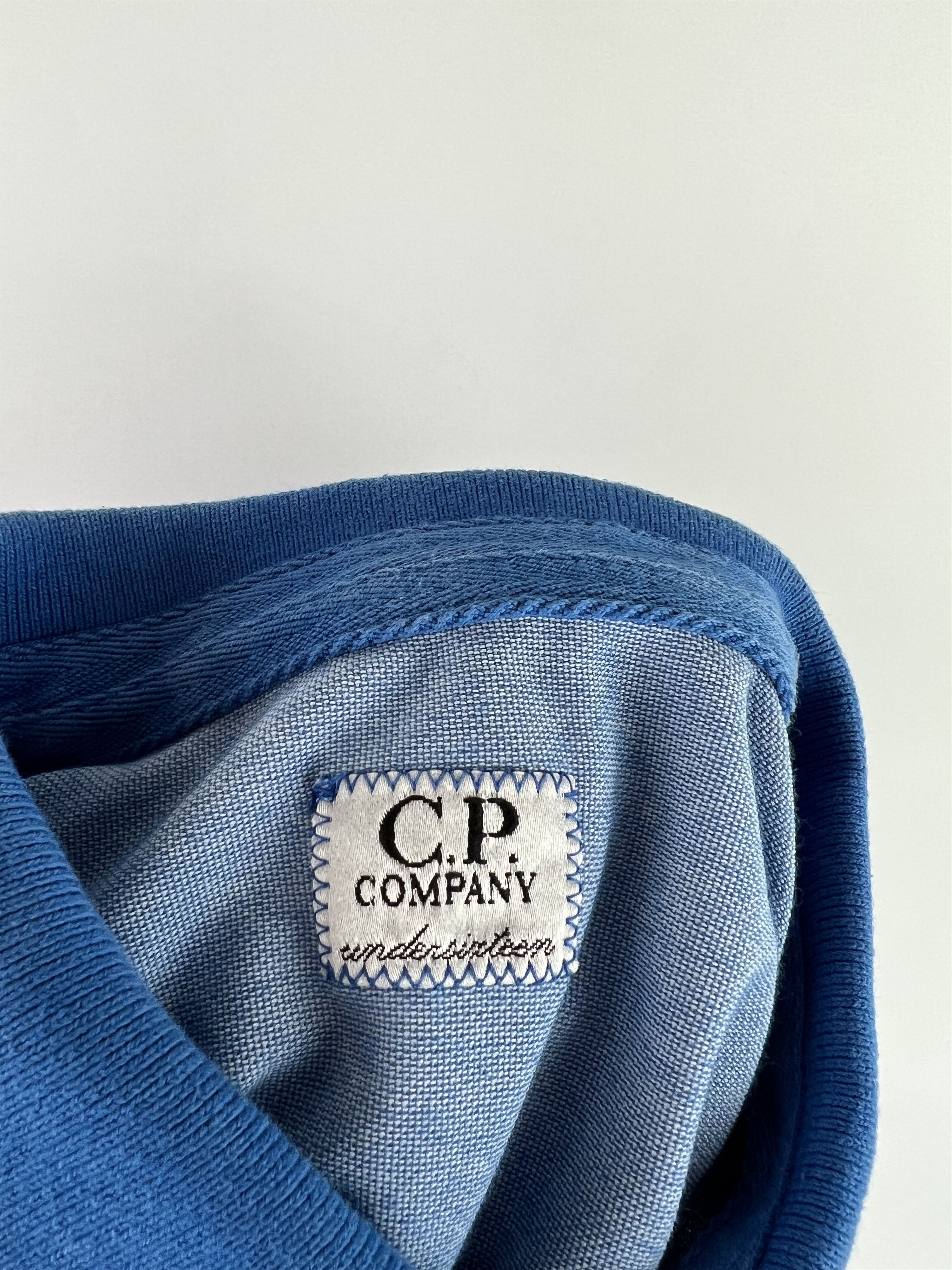C.P. Company × Massimo Osti CP Company Junior Blue Long Sleeve Polo Shirt Size 8 Size US XXS / EU 40 - 4 Thumbnail