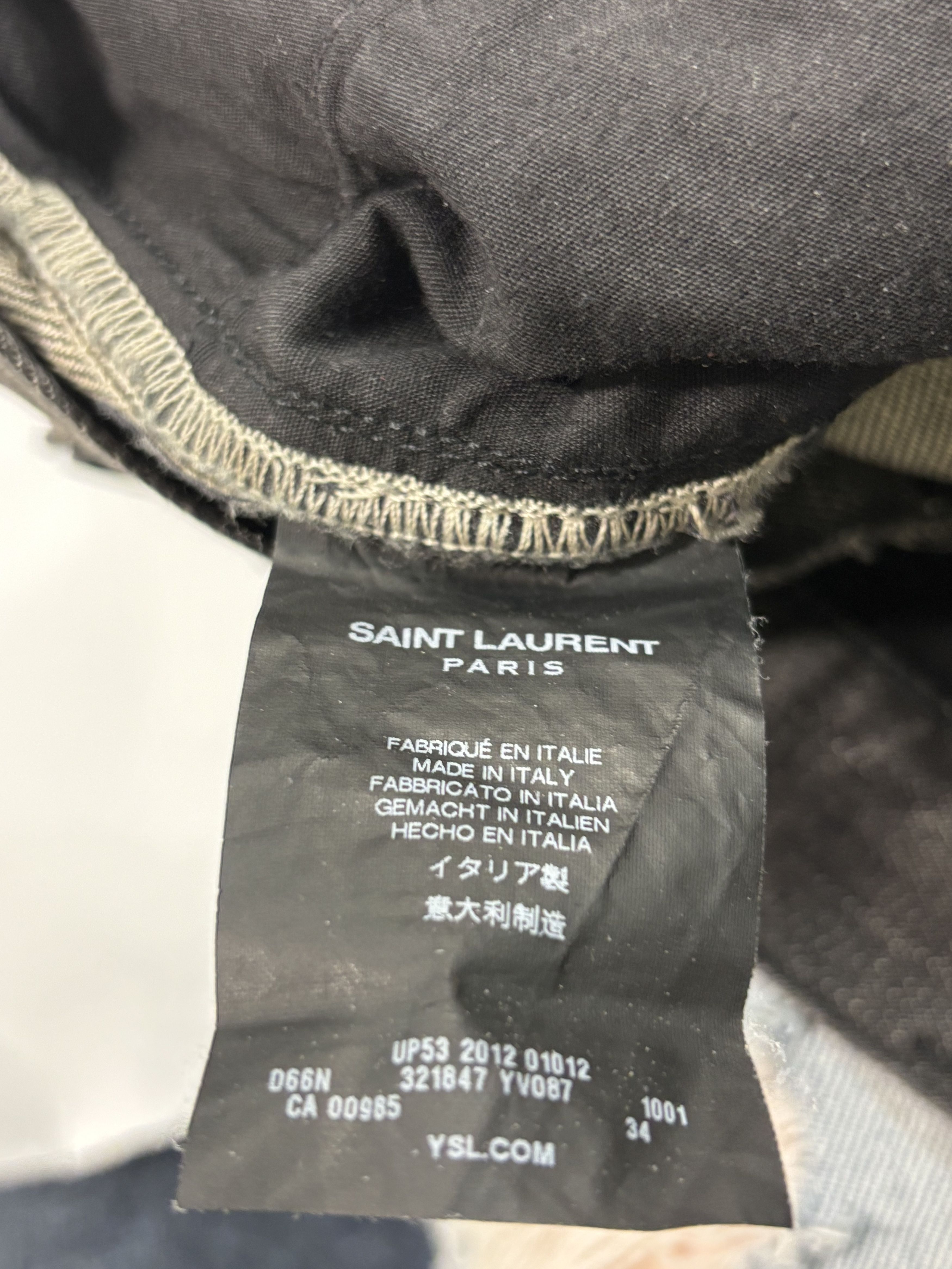 Saint Laurent Paris Saint Laurent Faded Black Pants Size US 34 / EU 50 - 3 Thumbnail