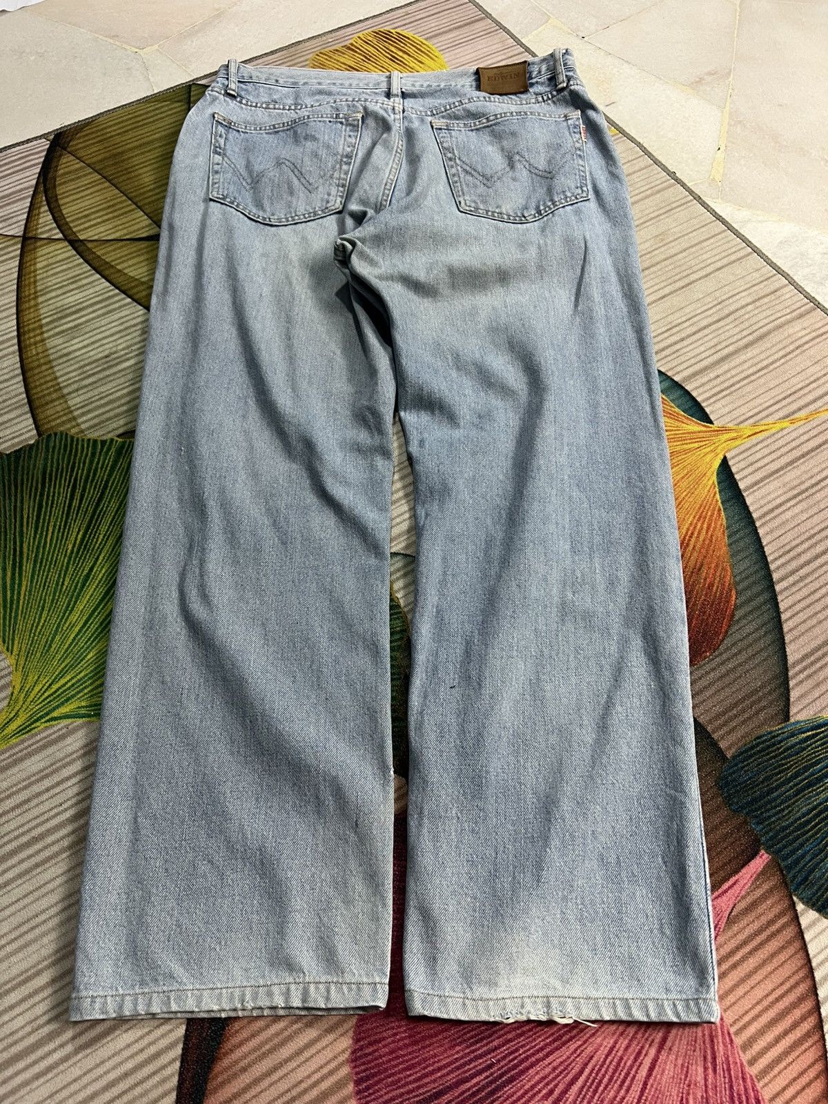 Edwin × If Six Was Nine × Japanese Brand VINTAGE 90’s STYLE EDWIN LIGHT WASH BAGGY JEANS Size US 34 / EU 50 - 2 Thumbnail