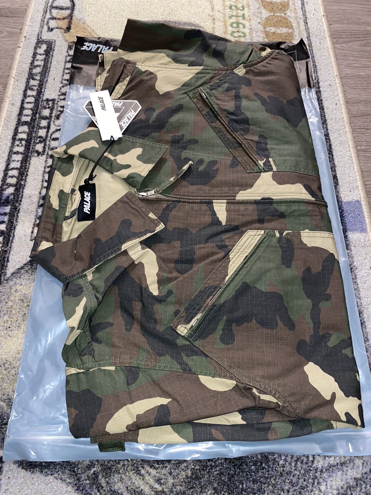 image of Palace Aviator Jacket in Camo, Men's (Size Large)