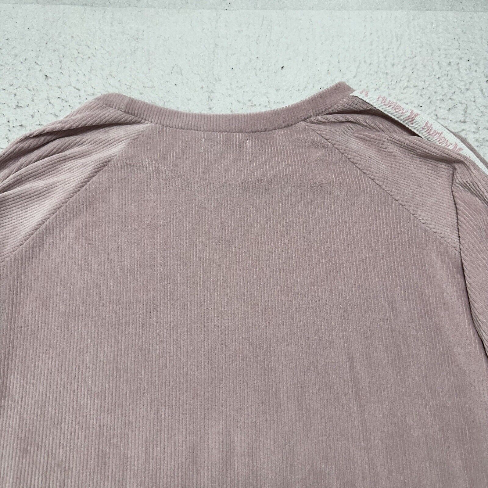 Hurley Hurley Small Velour Crewneck Sweatshirt Light Pink + White Size S / US 4 / IT 40 - 10 Thumbnail