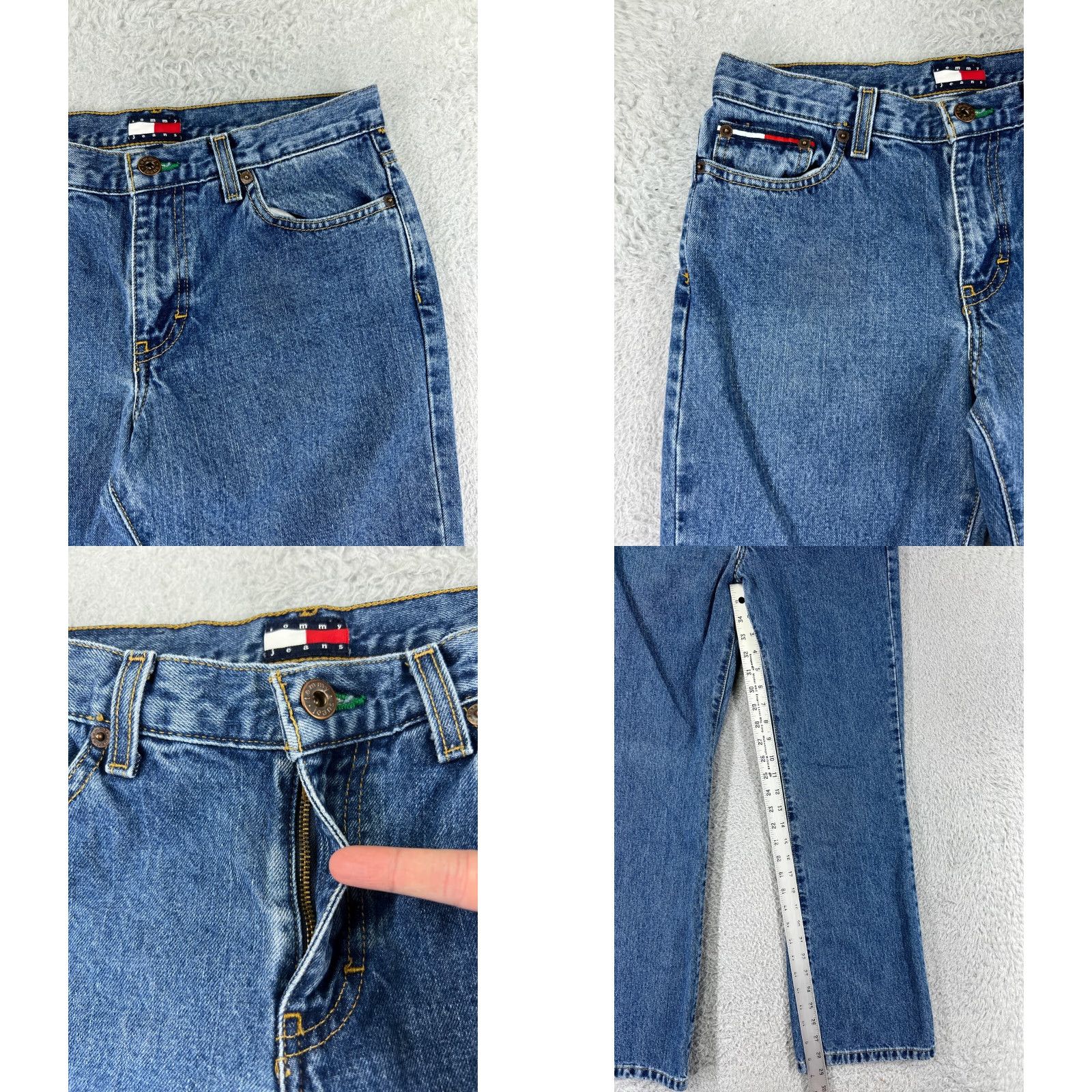Tommy Hilfiger Tommy Hilfiger Jeans Womens 7 Blue Denim Bootcut Mid Rise 5-Pocket Design Cotton Blend Stretch Size 28" / US 6 / IT 42 - 8 Thumbnail