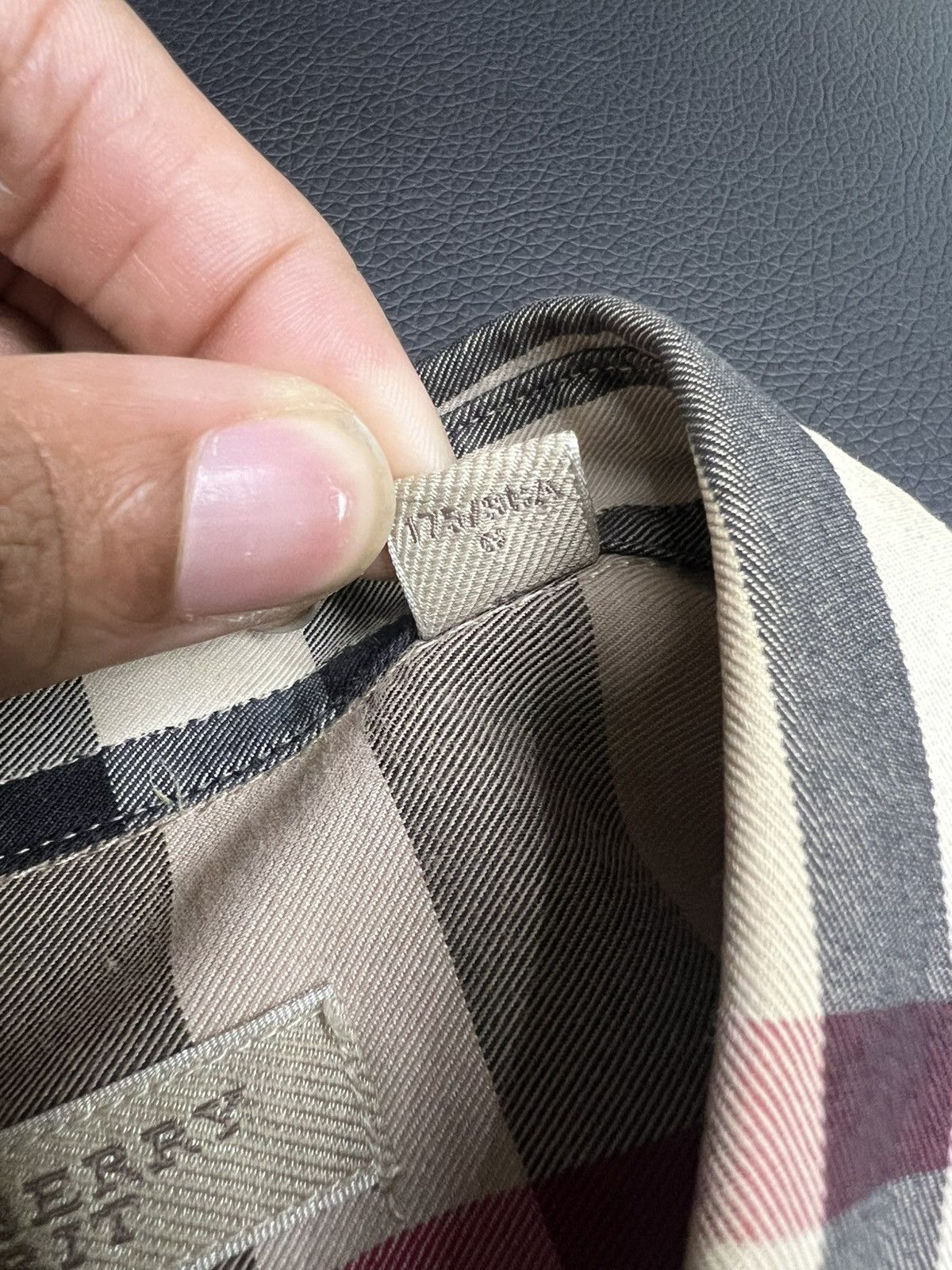 Burberry Burberry Beige Nova Check Cotton Button Up Size Large Size US XL / EU 56 / 4 - 4 Thumbnail