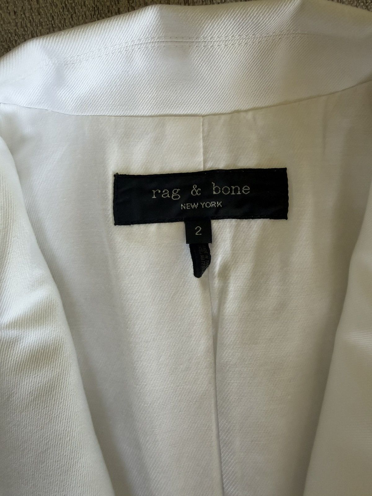 Rag & Bone Rag & Bone Women's white blazer Size S / US 4 / IT 40 - 2 Thumbnail