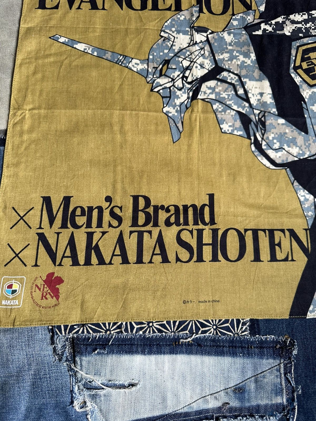 Vintage Evangelion Handkerchief/ Neckerchief/ Bandana Size ONE SIZE - 3 Thumbnail