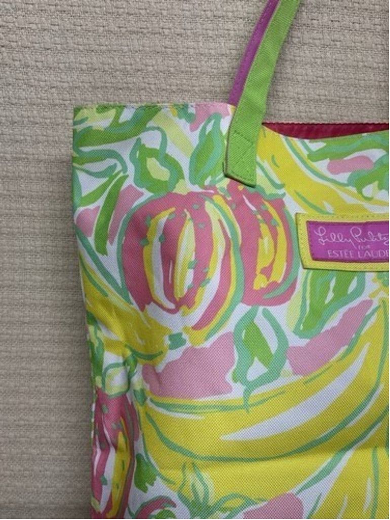 Lilly Pulitzer Lilly Pulitzer for Estee Lauder Women Size L Tote Beach Bag Size ONE SIZE - 9 Thumbnail