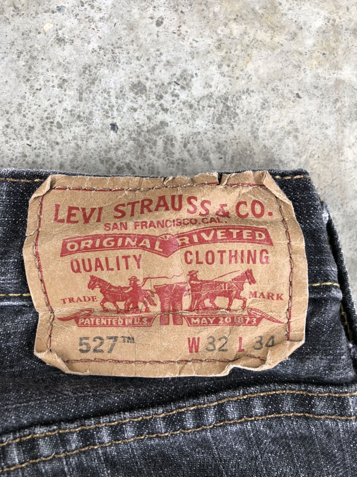 If Six Was Nine Y2k Levi’s 527 Flared Jeans Bootcut Distressed Jeans Size US 33 - 18 Thumbnail