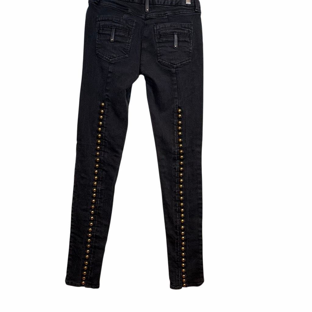 Twenty Twenty8Twelve by S. Miller Black Boho Studded Low Rise Skinn Size 25" / US 0 / IT 36 - 7 Thumbnail