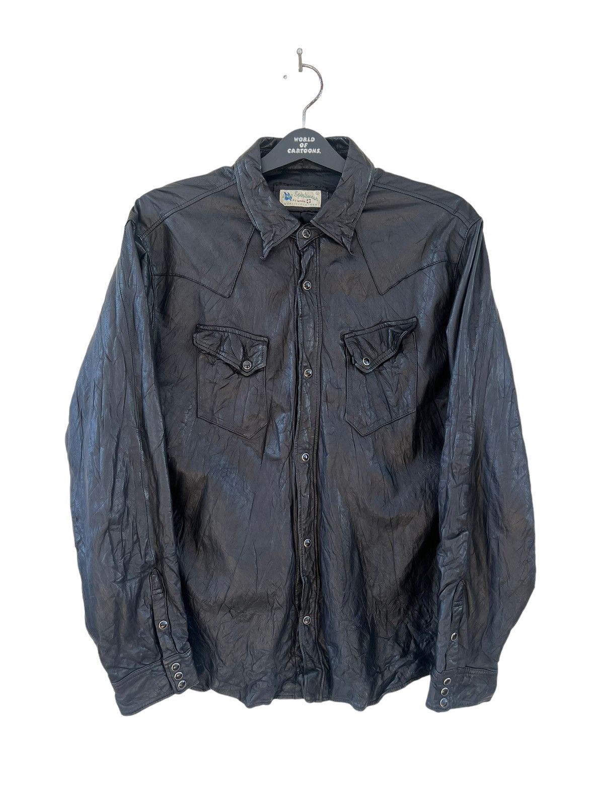 Beams Plus Japan b.P.r Made Fine Sportswear Cow Leather Western Shirt Size US L / EU 52-54 / 3 - 6 Thumbnail