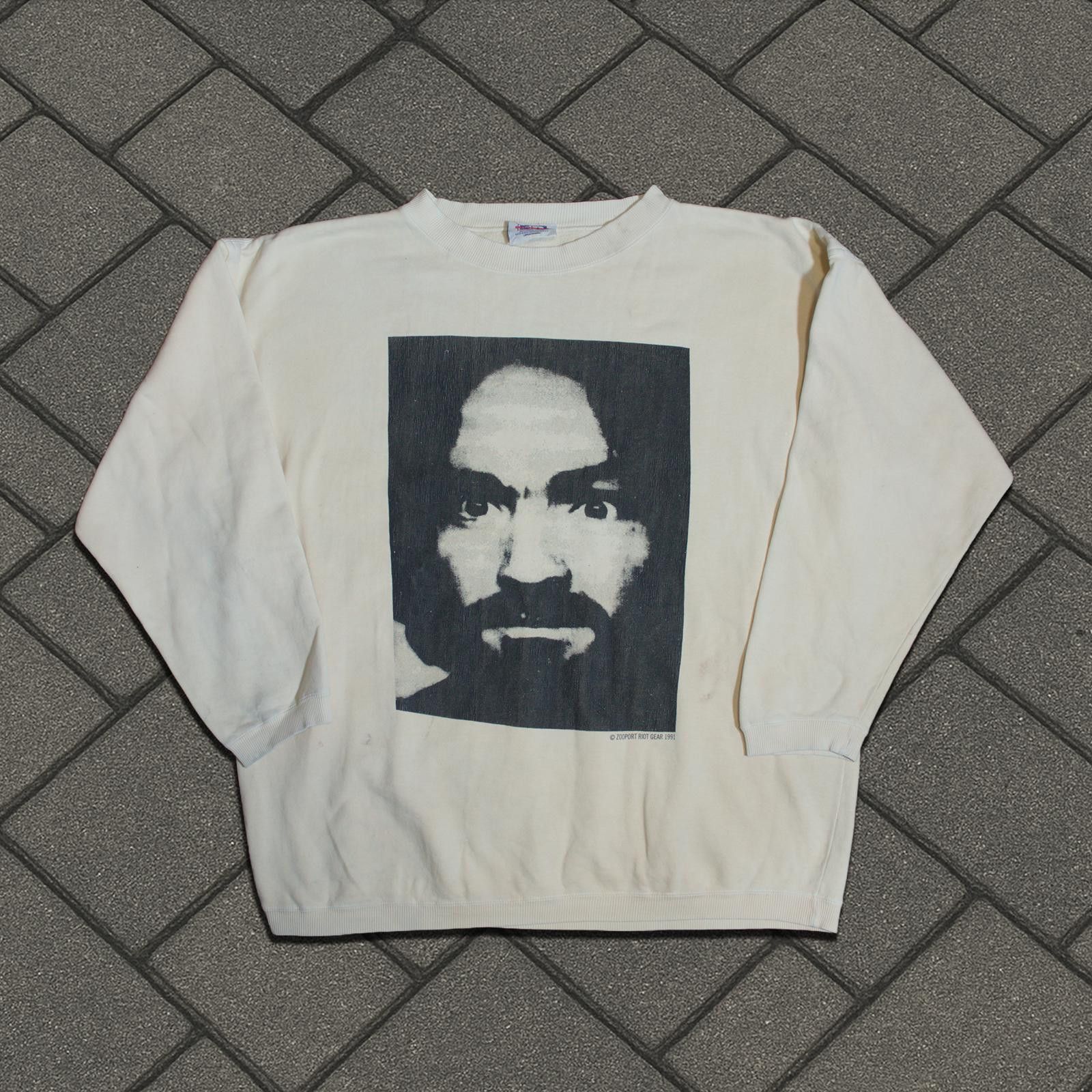 Vintage 1991 Charles Manson Charlie Don’t Fake Crewneck Size US L / EU 52-54 / 3 - 1 Thumbnail